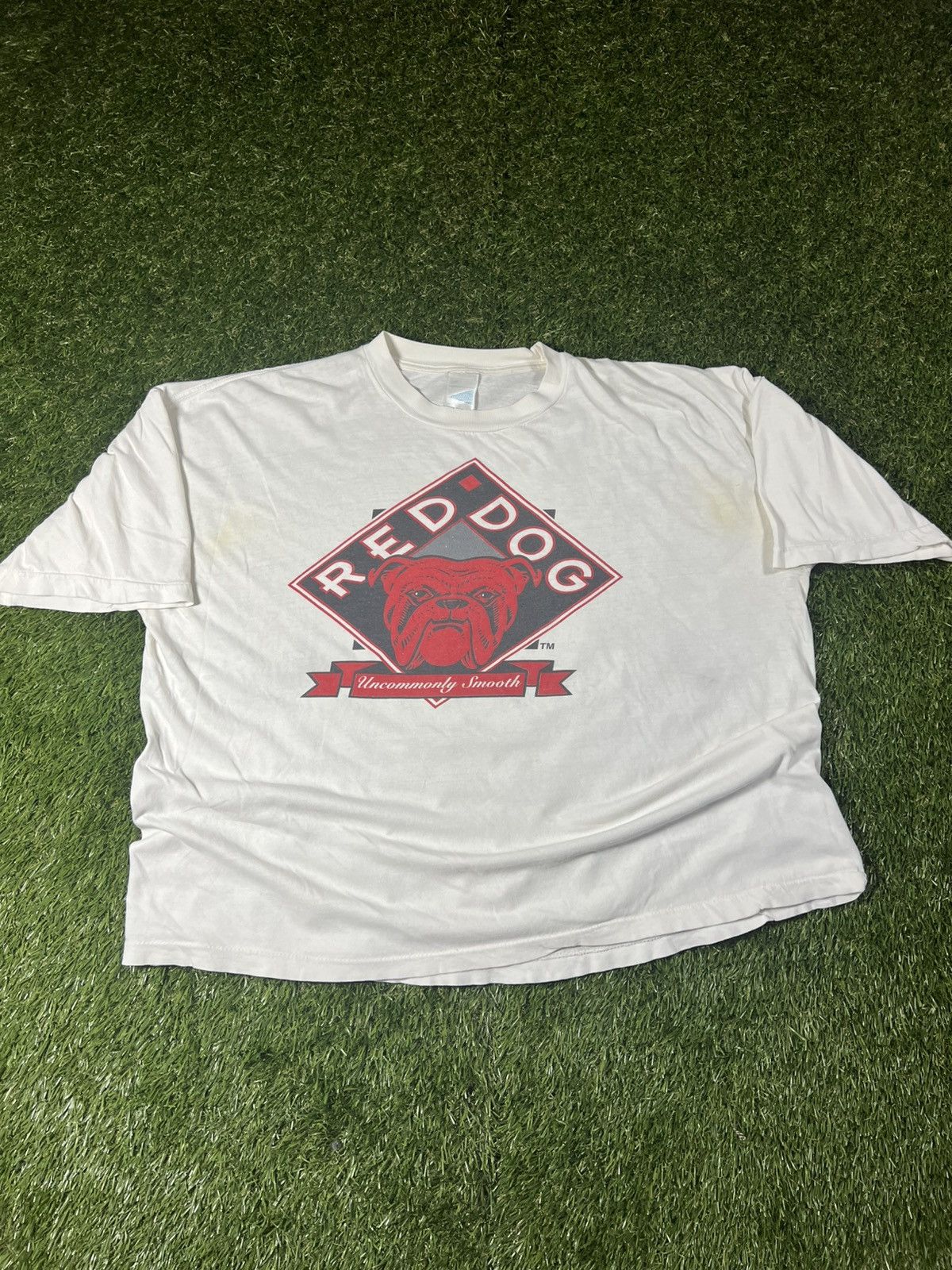 Vintage Vintage 90’s Faded Red Dog Lager Beer Promo Boxy Tee Size US XXL / EU 58 / 5 - 1 Thumbnail