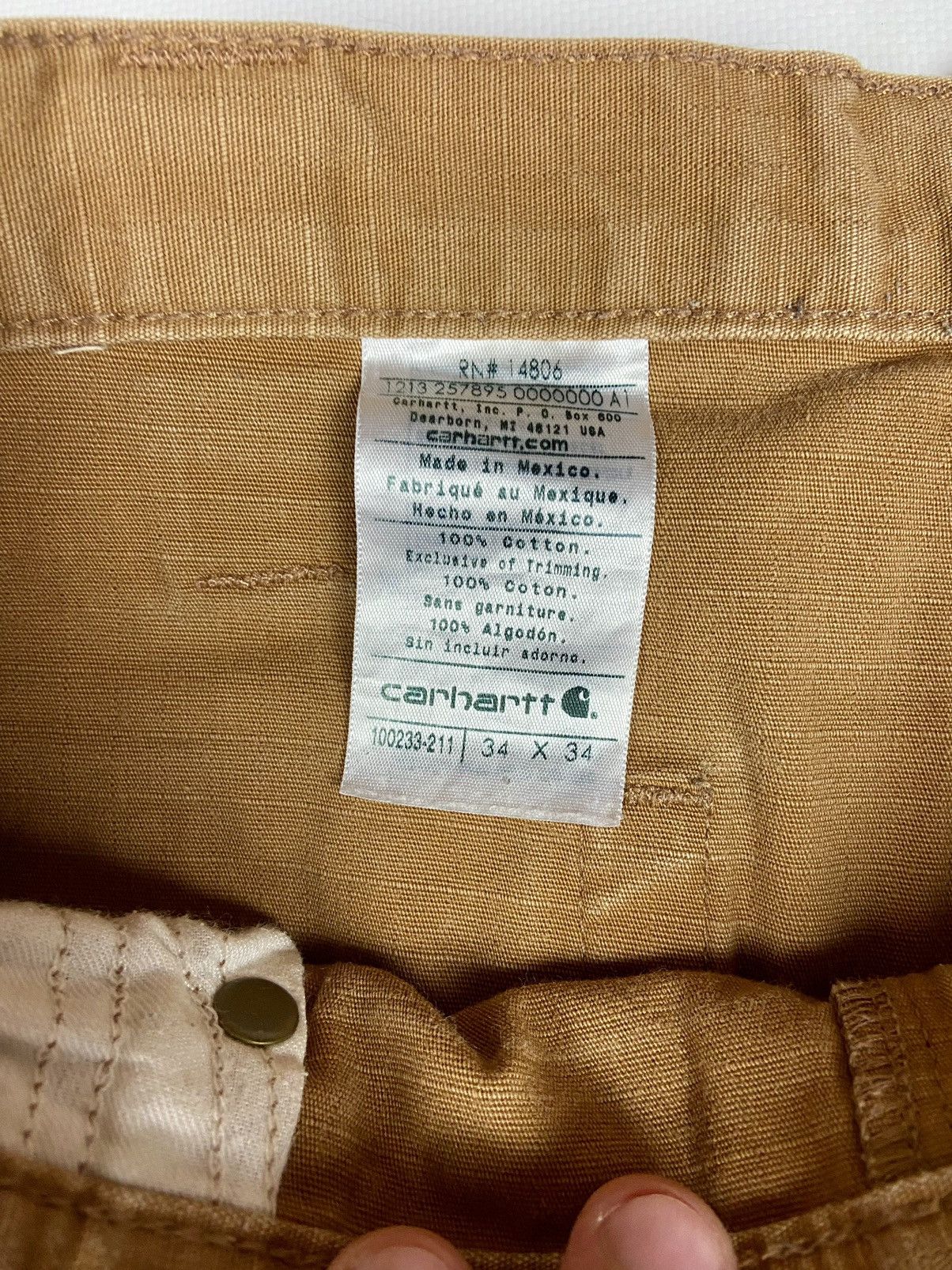 Carhartt × Carhartt Wip × Vintage Vintage Carhartt Pantalon Workwear Y2k Cargo Pants 34x34 Size US 34 / EU 50 - 16 Thumbnail