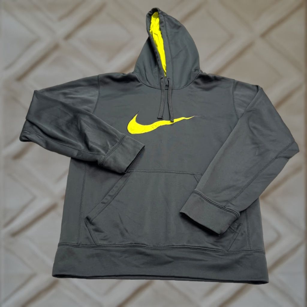 Nike Nike Therma-Fit Hoodie Mens Small Black Yellow Activewear Sweatshirt Size US S / EU 44-46 / 1 - 1 Thumbnail