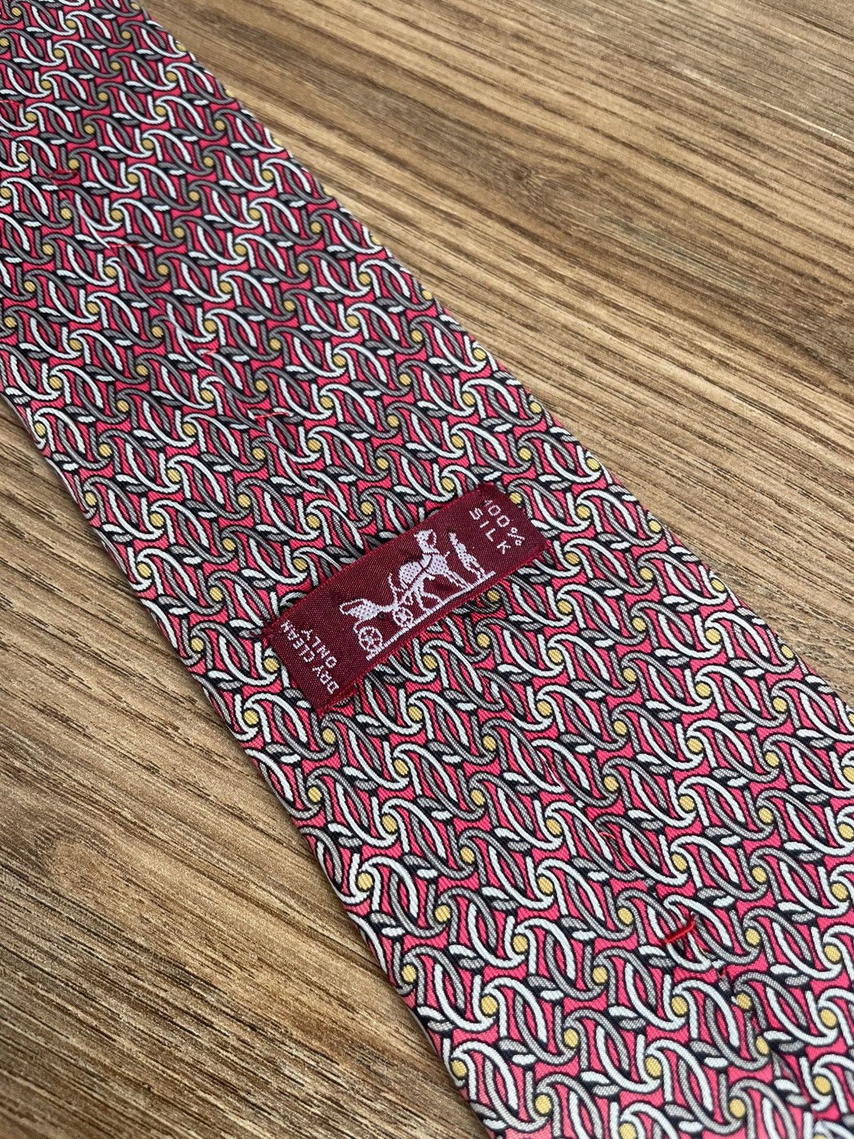 Hermes Hermes Paris Vintage 90s 100% Silk Tie Made France 7454 HA Size ONE SIZE - 6 Thumbnail
