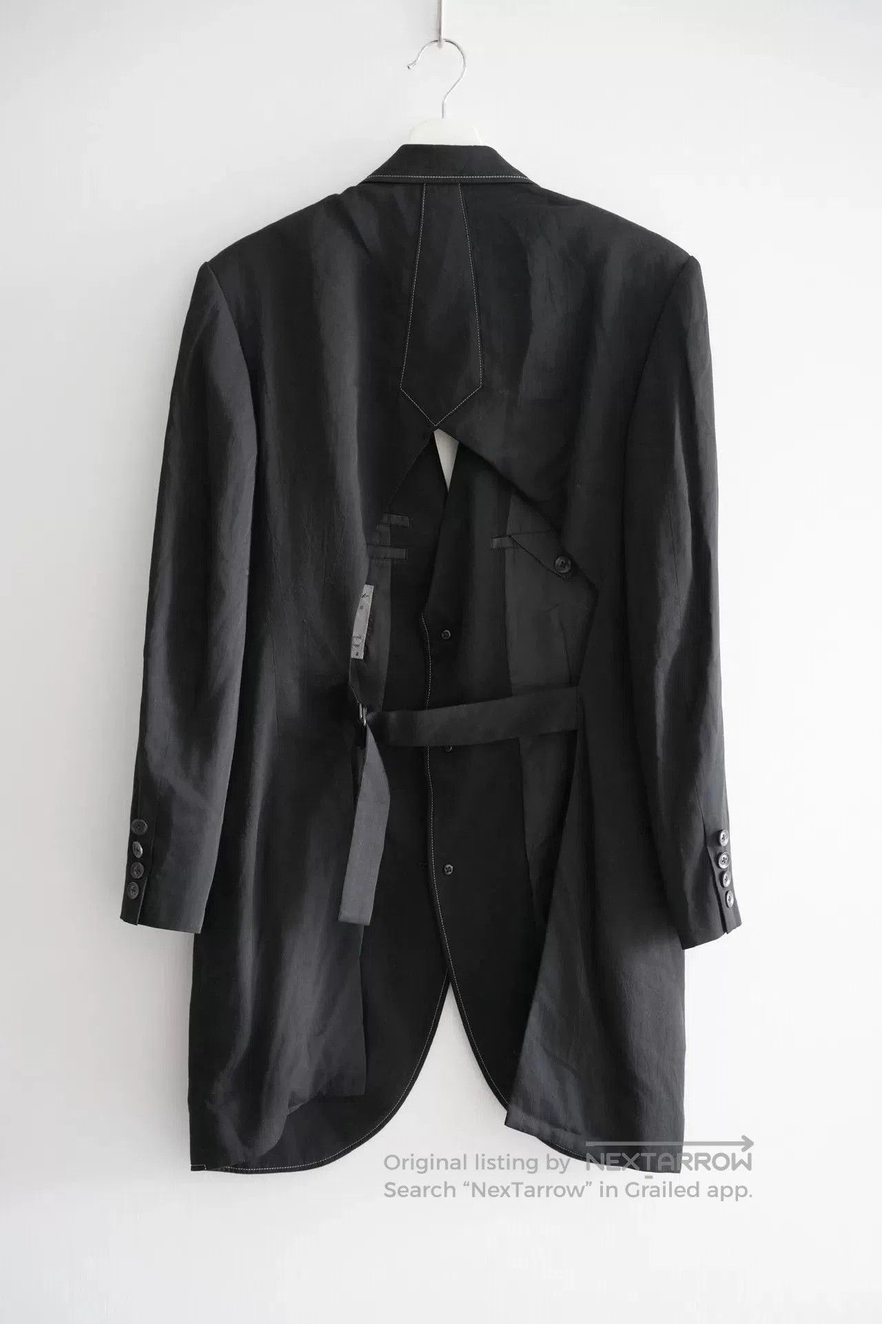 Yohji Yamamoto Yohji Yamamoto Black Cutout Suit Jacket. Size US M / EU 48-50 / 2 - 2 Thumbnail