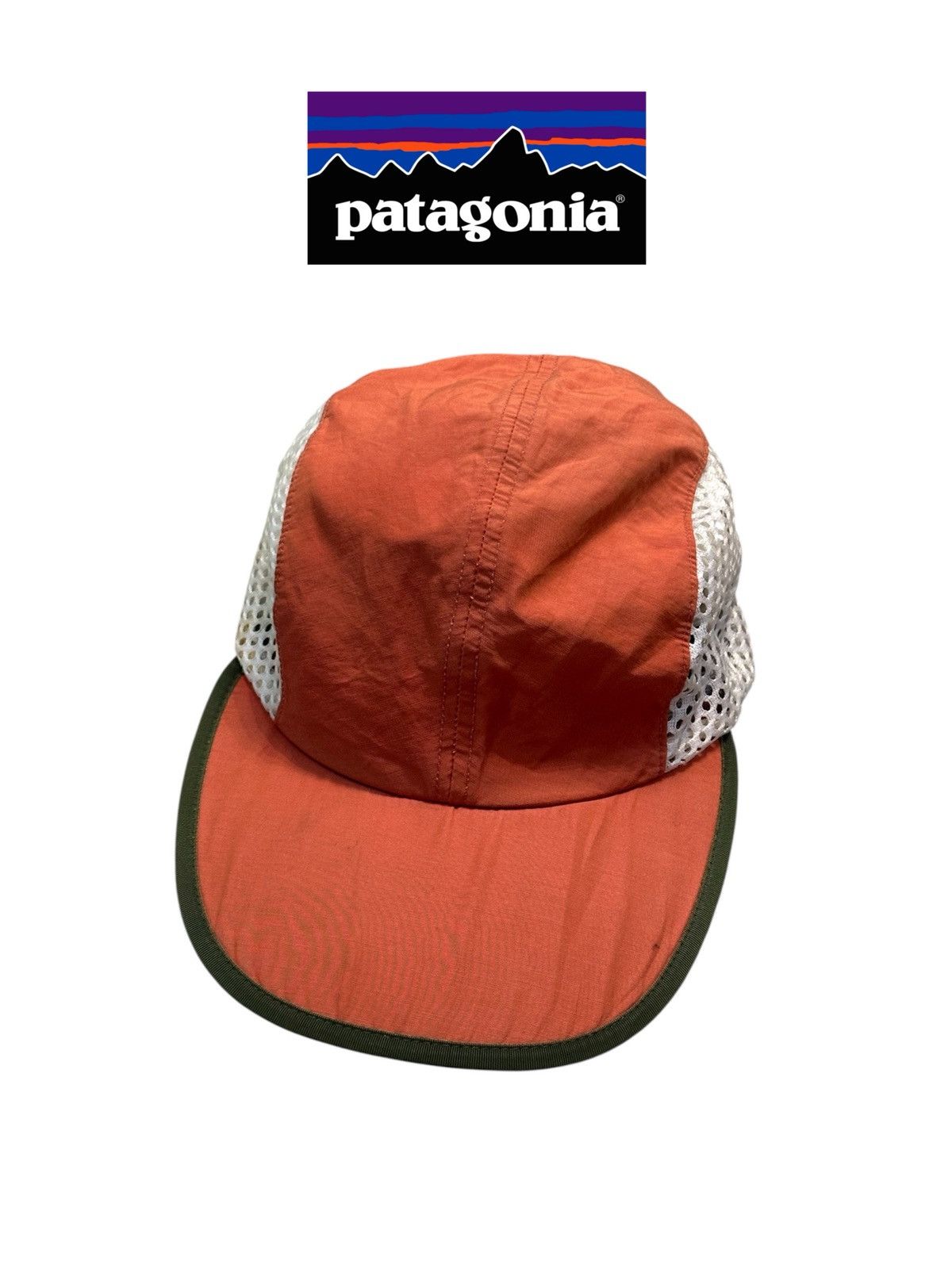 Patagonia Vintage 1990 Patagonia Side Mesh Long Bill Hat Cap Size ONE SIZE - 1 Thumbnail