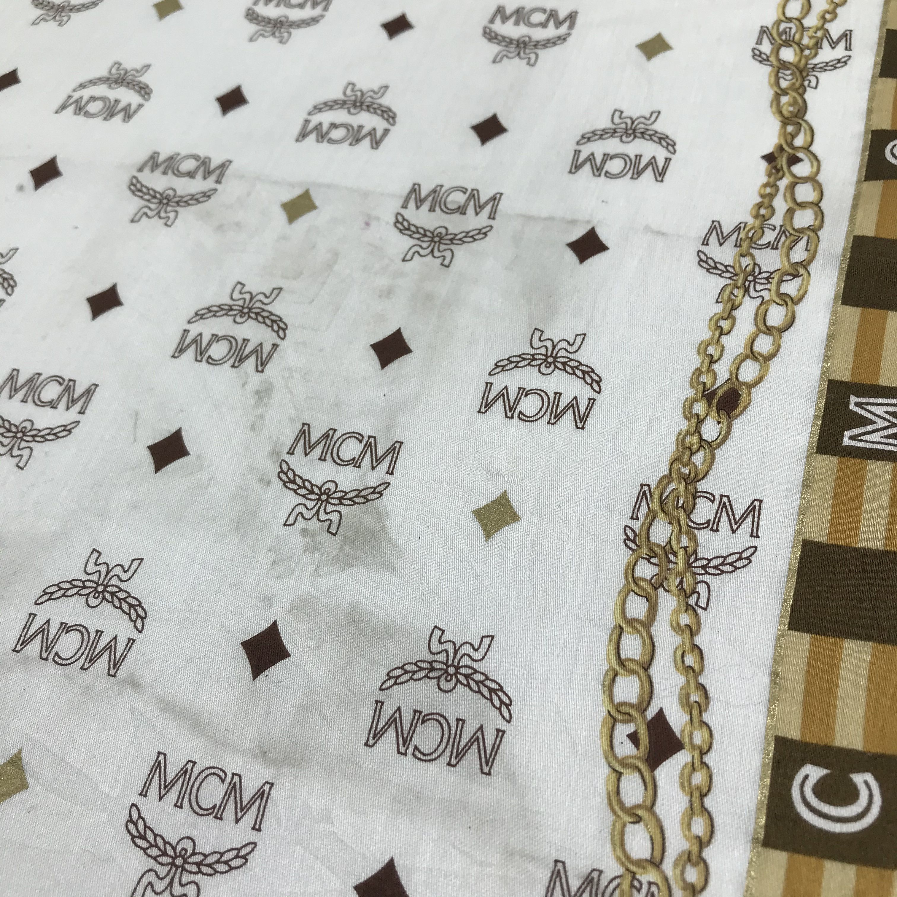 MCM MCM Monogram Handkerchief Neckerchief Bandana H1118 Size ONE SIZE - 5 Thumbnail