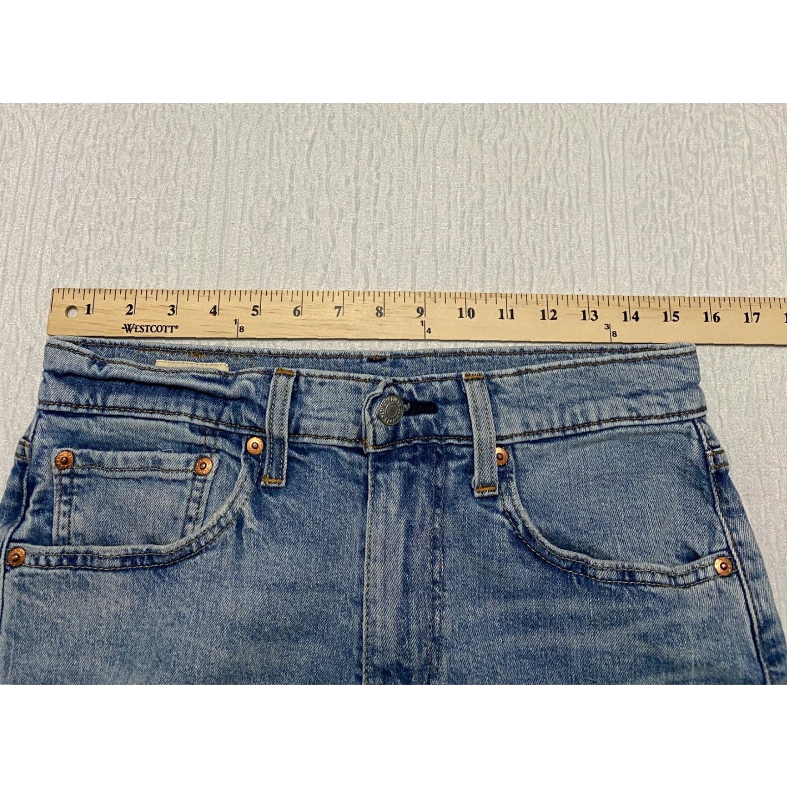Levi's Levis Premium 512 Slim Fit Taper Flex Mens Jeans 31x32 Blue Denim Size US 31 - 4 Thumbnail
