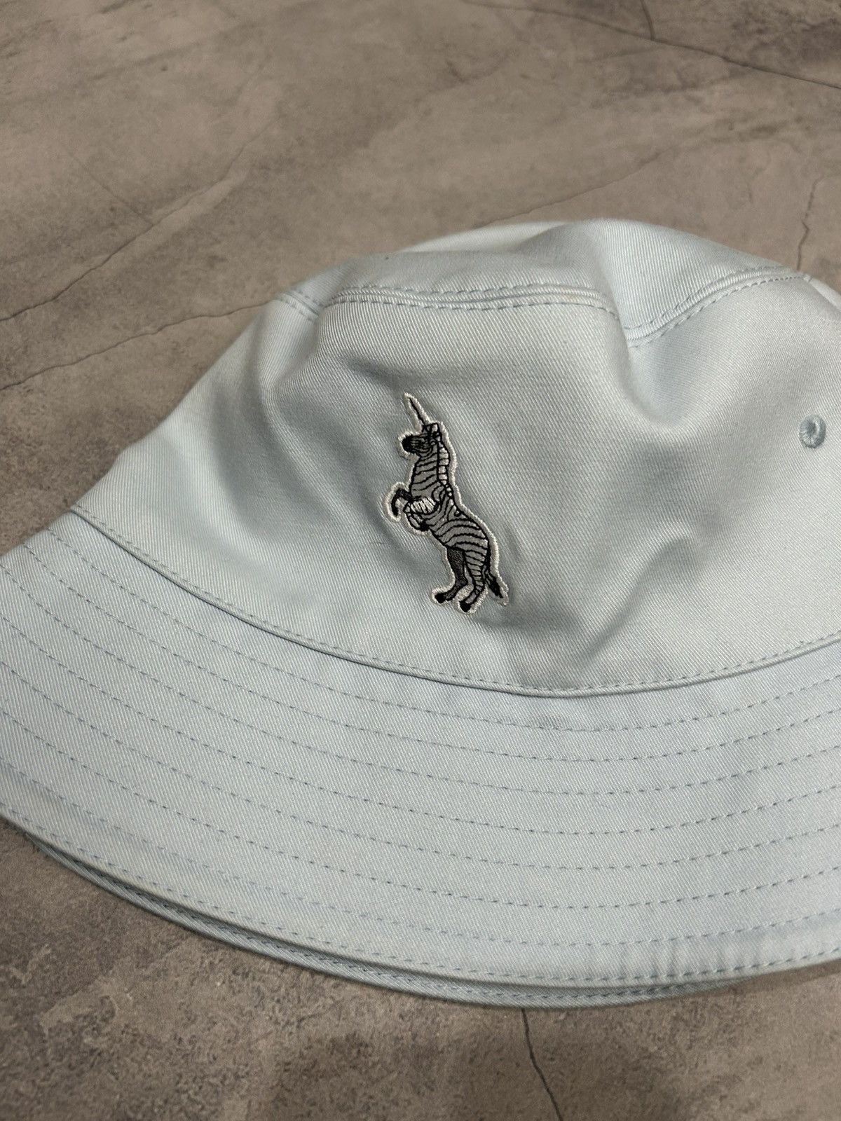 Burberry Women Burberry Blue Fisherman Hat with Animal Embroidery Size ONE SIZE - 7 Thumbnail