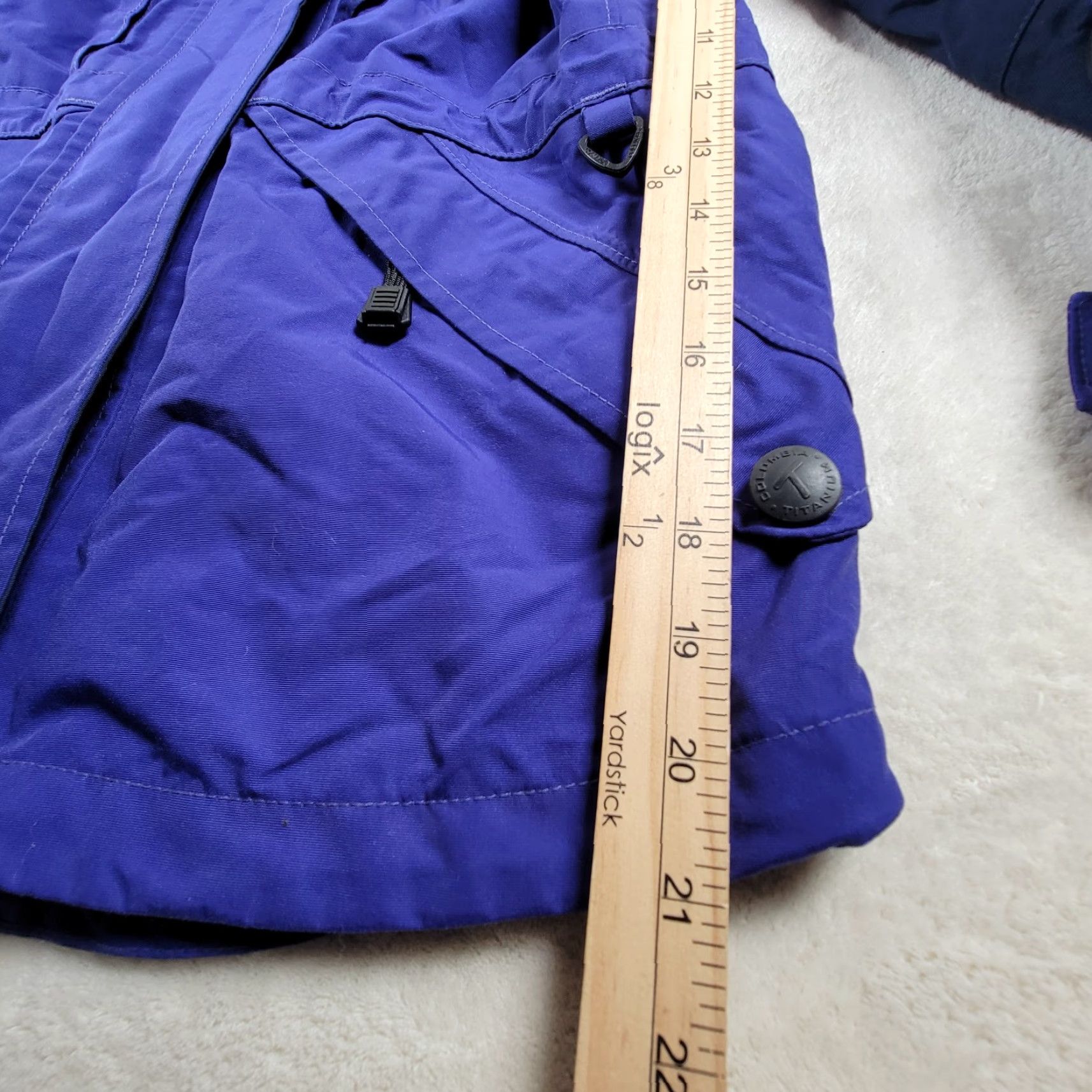 Vintage Columbia Titanium Womens Jacket L Omnitech Waterproof Blue Black Zip Hooded Pockets Size L / US 10 / IT 46 - 6 Thumbnail