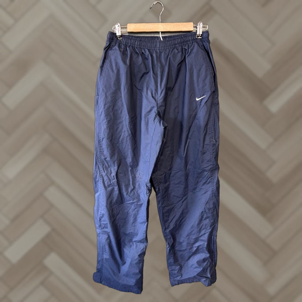 Nike VINTAGE Nike Mens Blue Sweatpants Pants L Fleece Lined Gray Tag Activewear Size US 33 - 1 Thumbnail