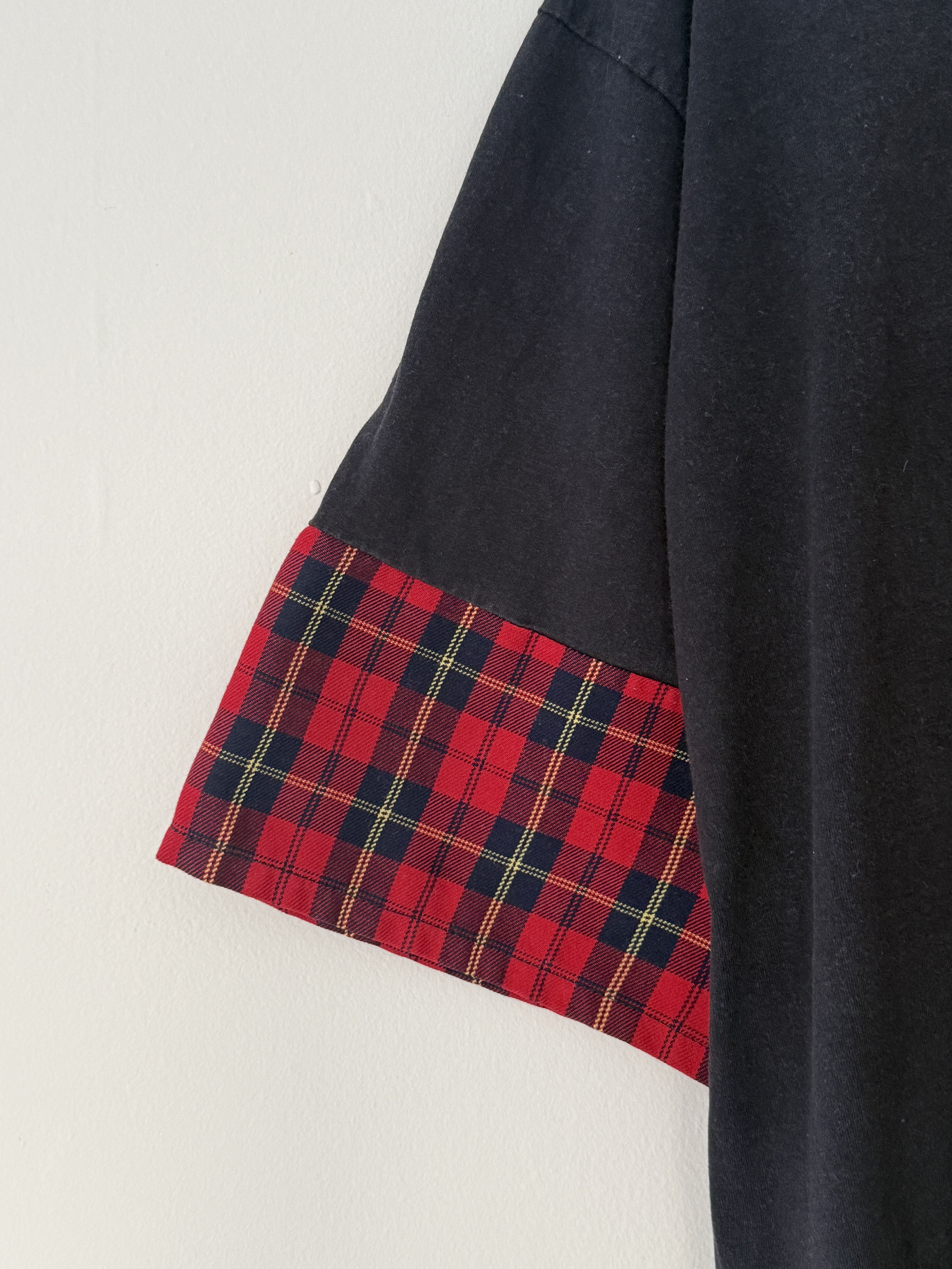 Other Reclaimed Vintage Kimono Tartan Sleeve T-Shirt Size US M / EU 48-50 / 2 - 2 Thumbnail