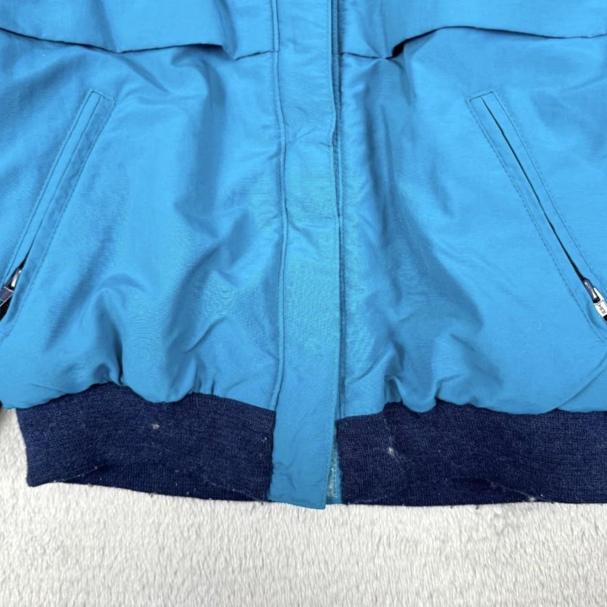 Lands' End VINTAGE Lands' End Jacket Womens Small Blue Hooded Fleece Lined Made in USA 90s Size S / US 4 / IT 40 - 4 Thumbnail