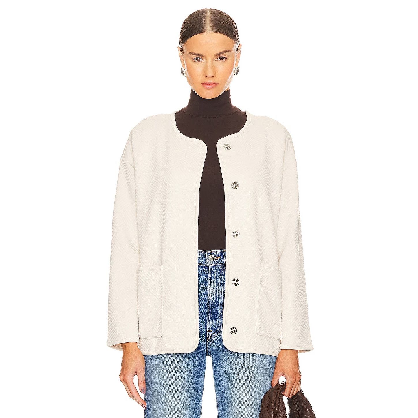 Sanctuary NWT Sanctuary x Revolve Cream Paris Snap Button Jacket Small Size S / US 4 / IT 40 - 2 Thumbnail