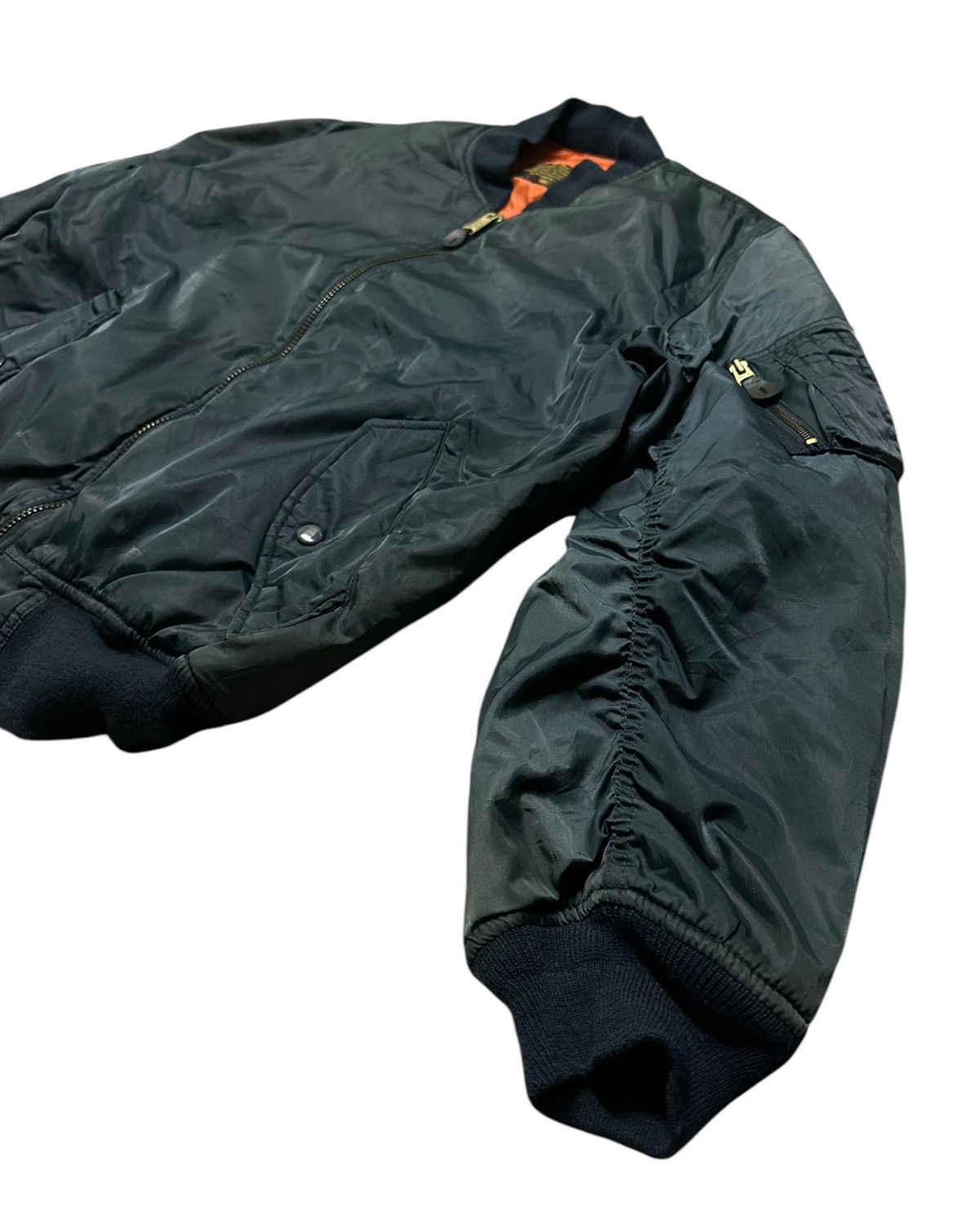 Vintage Vintage 90s I.T plain military bomber jacket Size US L / EU 52-54 / 3 - 4 Thumbnail