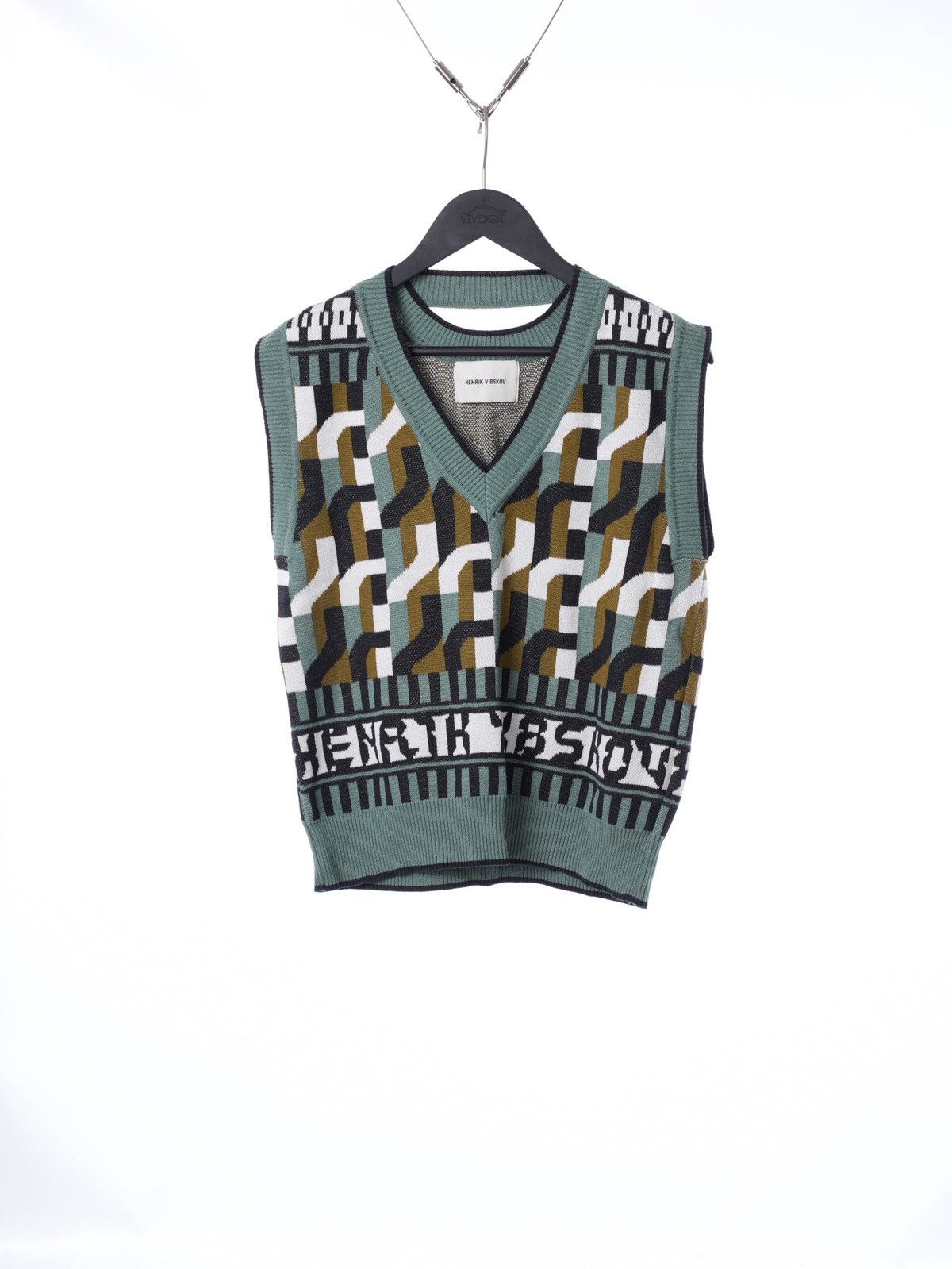 Henrik Vibskov Henrik Vibskov FW22 Knitted Jacquard Vest S Size US S / EU 44-46 / 1 - 1 Thumbnail