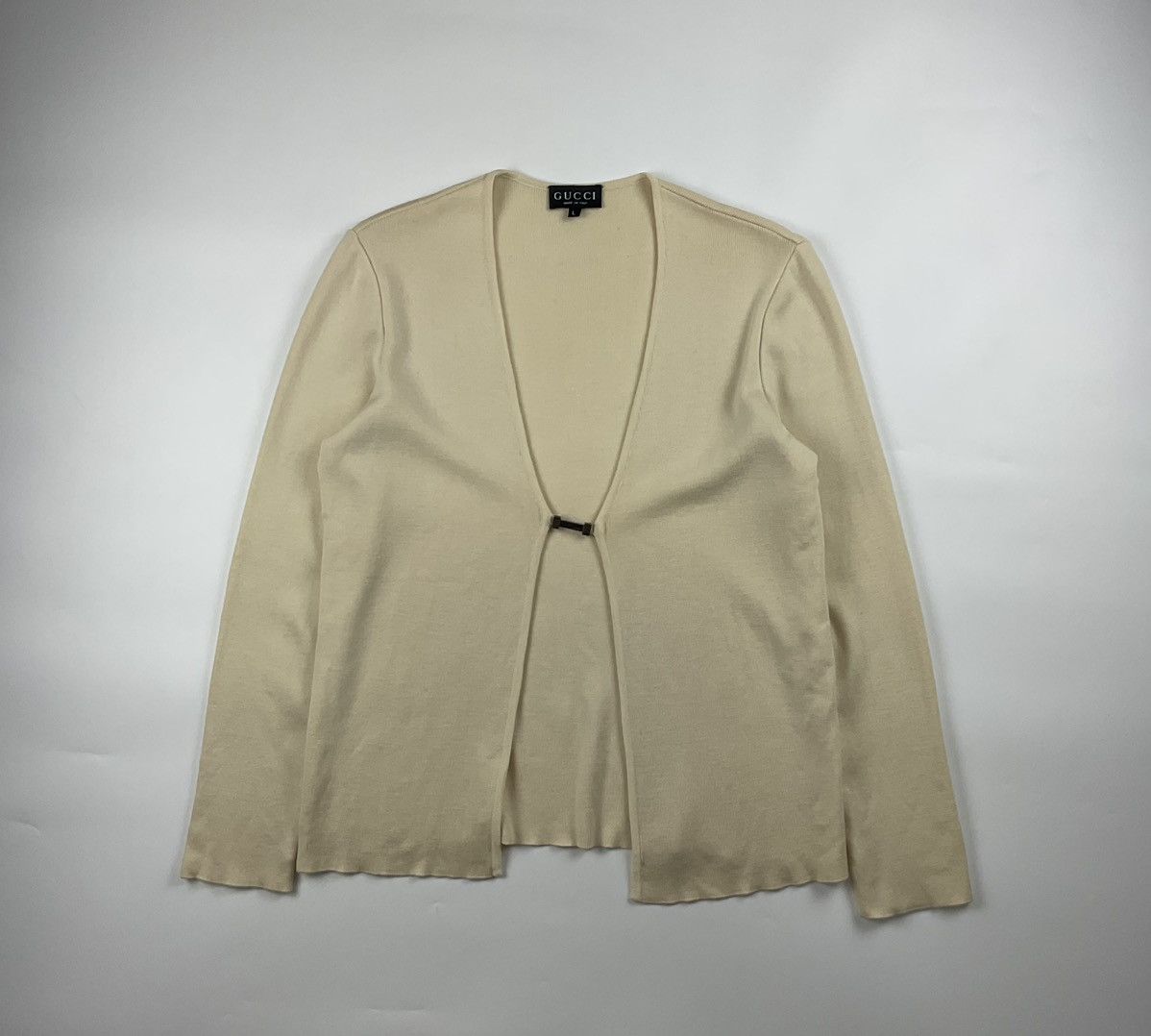 Gucci Gucci S/S'97 Wool Silk Cashmere Blend Knit Top Cardigan Size L / US 10 / IT 46 - 1 Thumbnail
