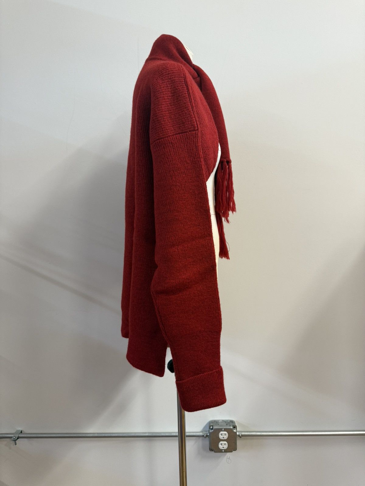 Maison Margiela MAISON MARGIELA SS17 100% Wool Scarf-Neck Cardigan — Size L Size L / US 10 / IT 46 - 2 Thumbnail