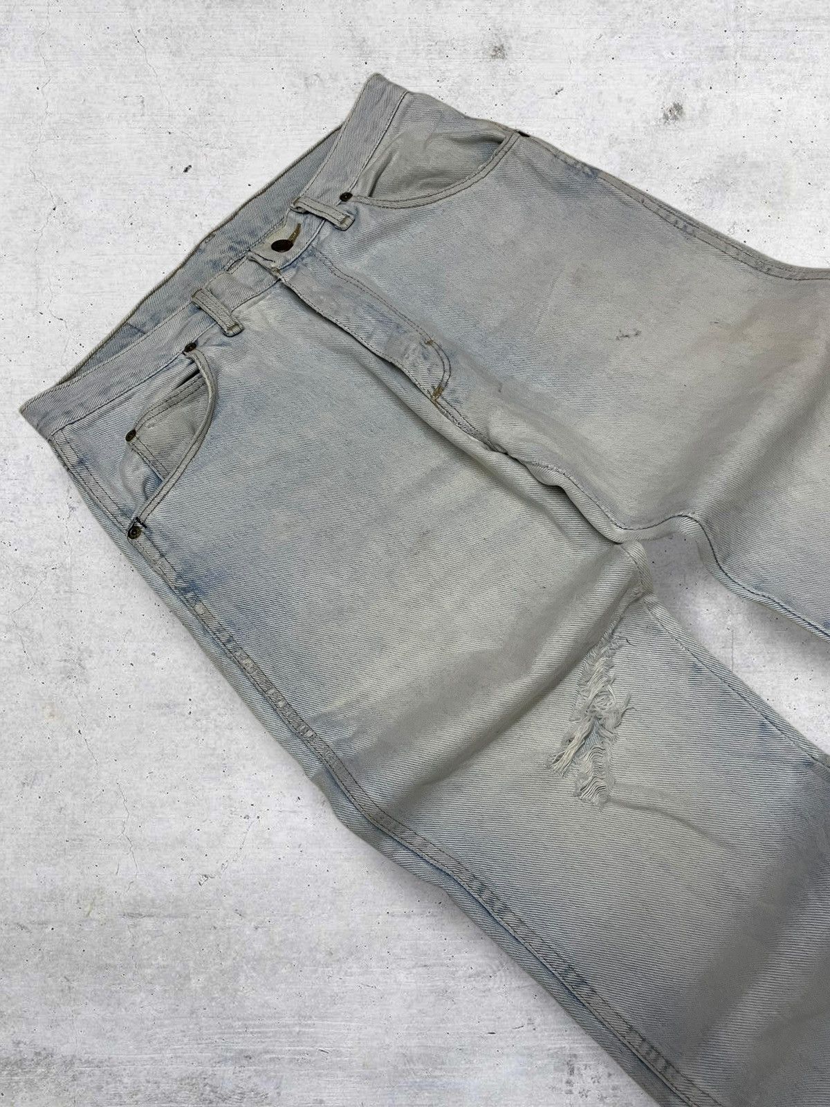 Wrangler VINTAGE WRANGLER USA DESIGNER BLUEWASHED REGULAR OLD DENIM Size US 30 / EU 46 - 7 Thumbnail