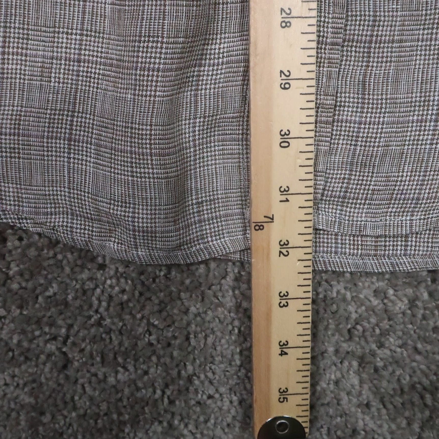 Orvis VINTAGE Orvis Linen Shirt Mens M Oversized Brown Houndstooth Button Up Distressed Size US M / EU 48-50 / 2 - 5 Thumbnail