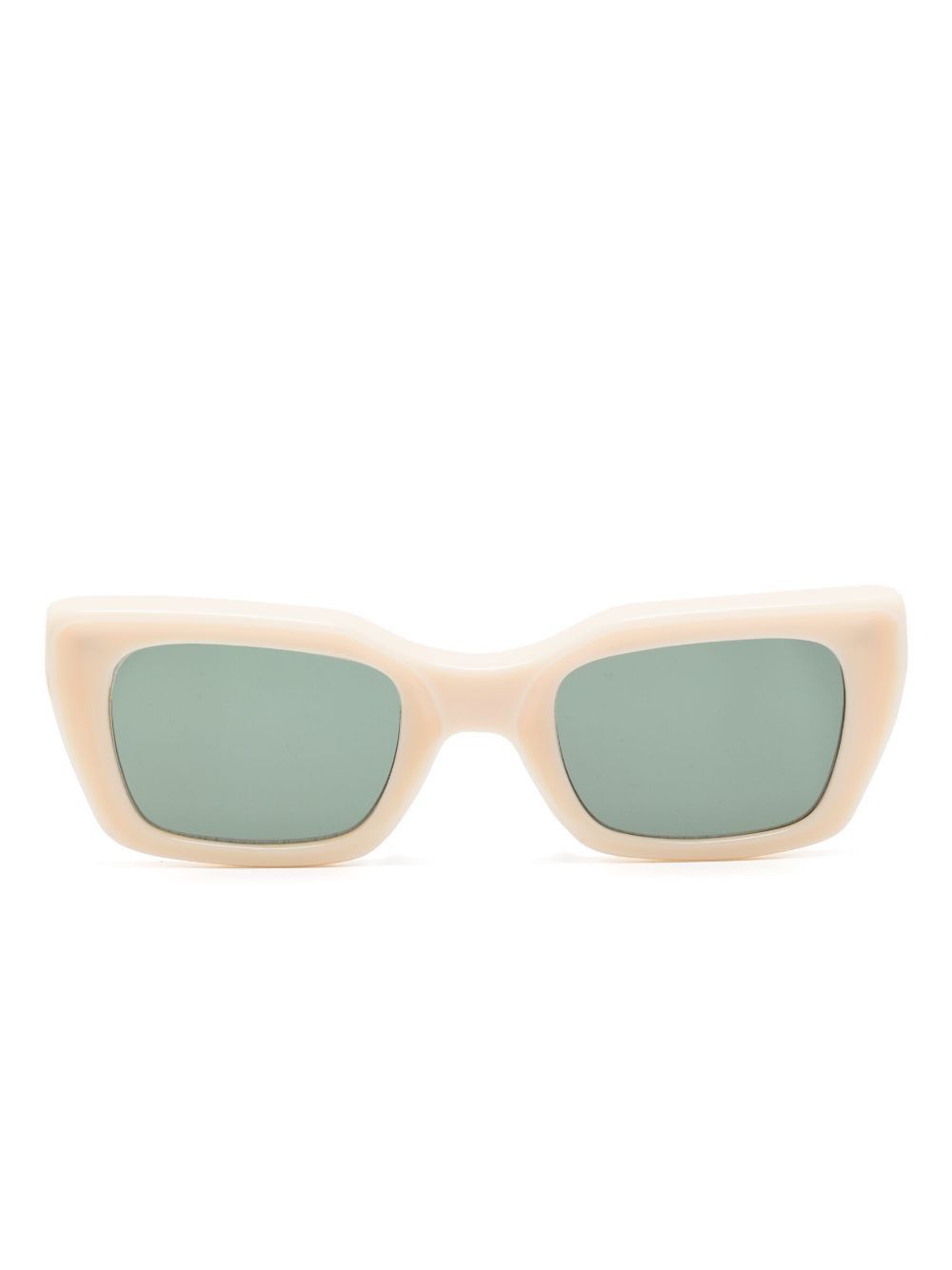 Undercover o1mle1224 Size: OS/Square Frame Sunglasses OffWhite& Green Size ONE SIZE - 1 Thumbnail
