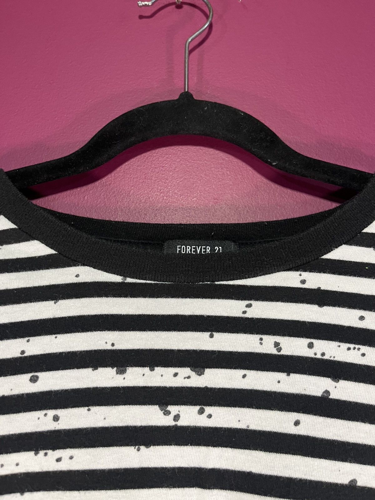 H&M H&M distressed splatter striped tee Size US M / EU 48-50 / 2 - 2 Thumbnail