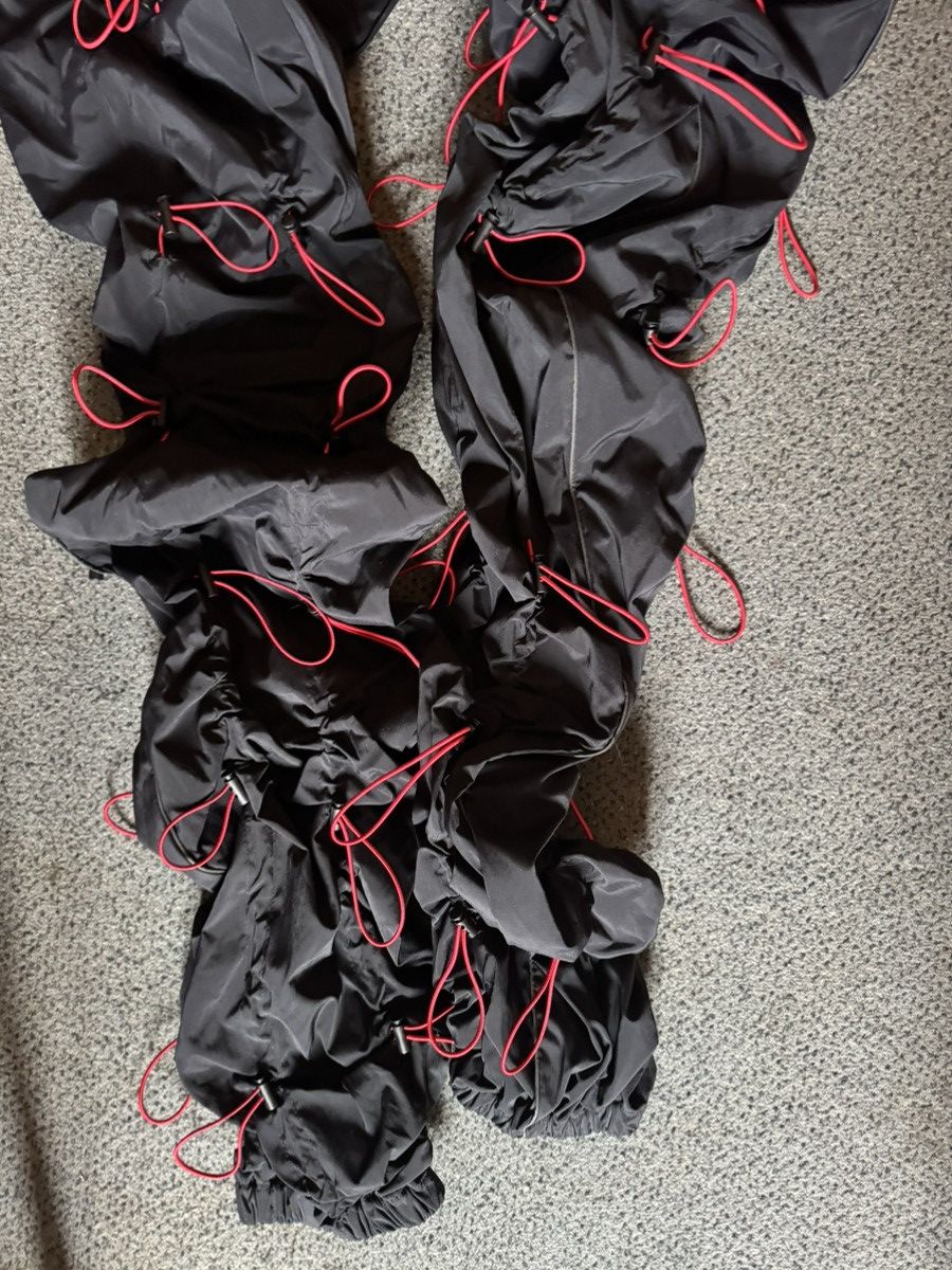 99%IS- 99%is Black & Red Bungee Cord Pants size 4 Size US 34 / EU 50 - 3 Thumbnail