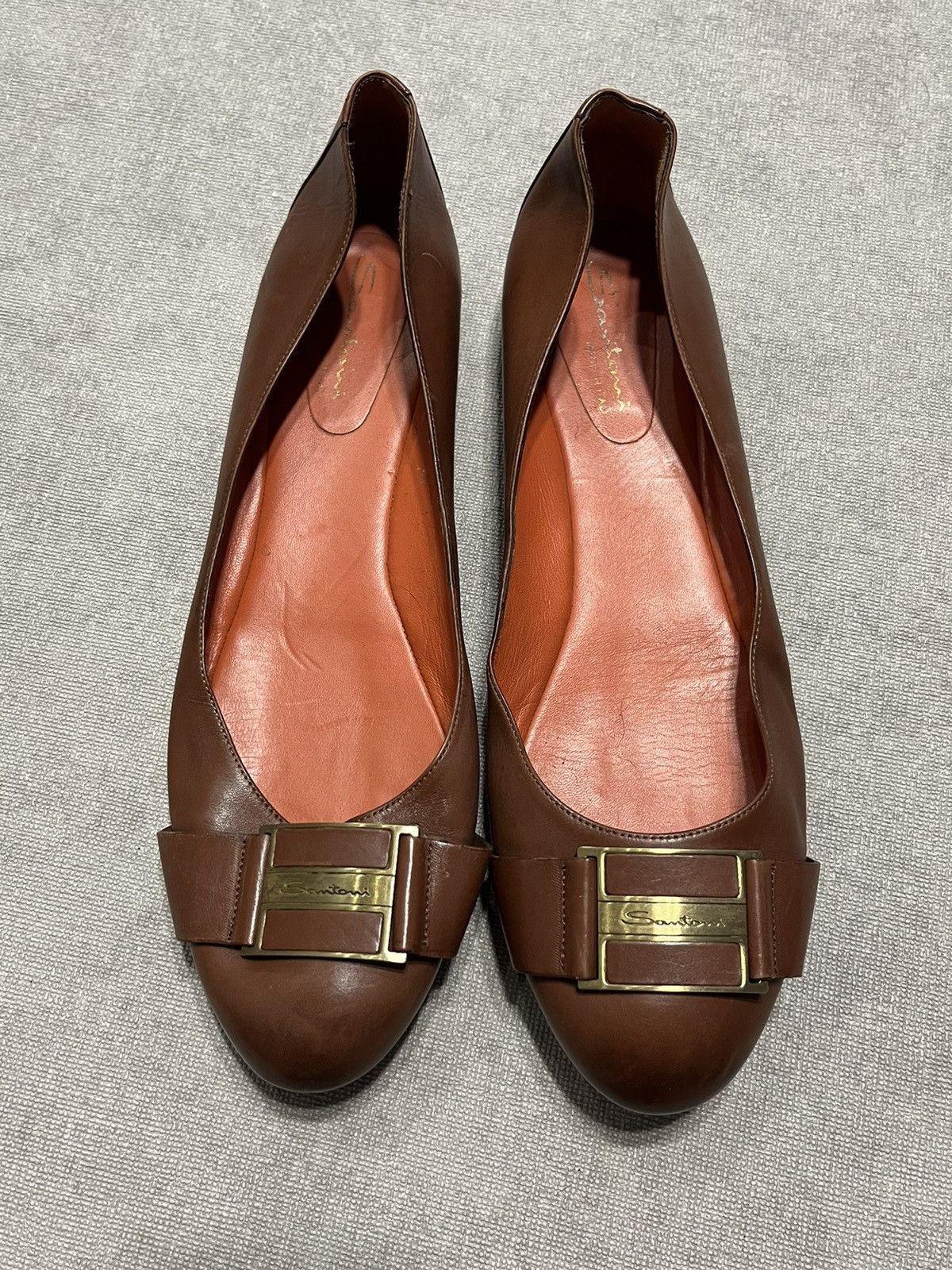 Missoni Santoni Womens Leather ballet flats Shoes Vintage Sz 41 27cm Size US 11 / IT 41 - 2 Thumbnail