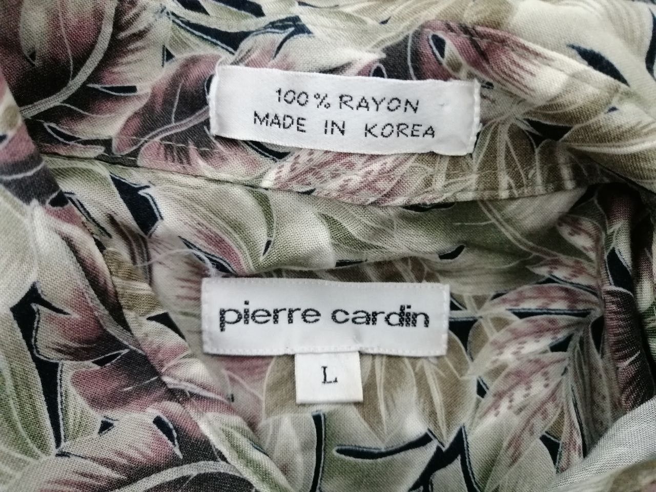 Pierre Cardin × Vintage Vintage 90s Pierre Cardin Palm Hawaiian Rayon Shirt Large Size US L / EU 52-54 / 3 - 4 Thumbnail