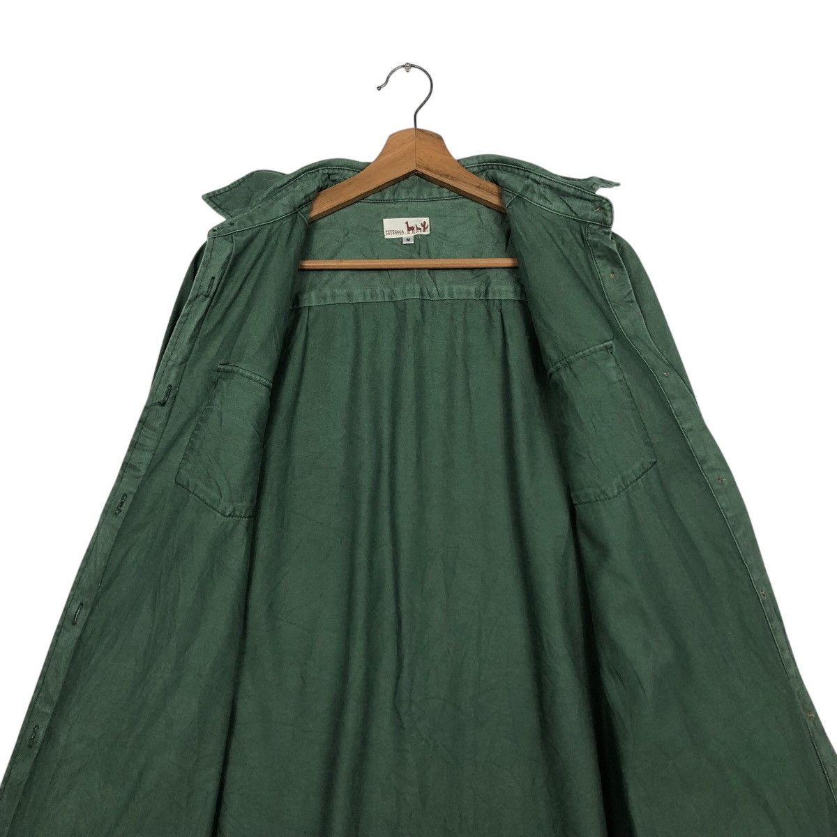 Japanese Brand 📌Vintage Titicaca Shirt Jacket Military Design Rich Green Size US M / EU 48-50 / 2 - 15 Thumbnail