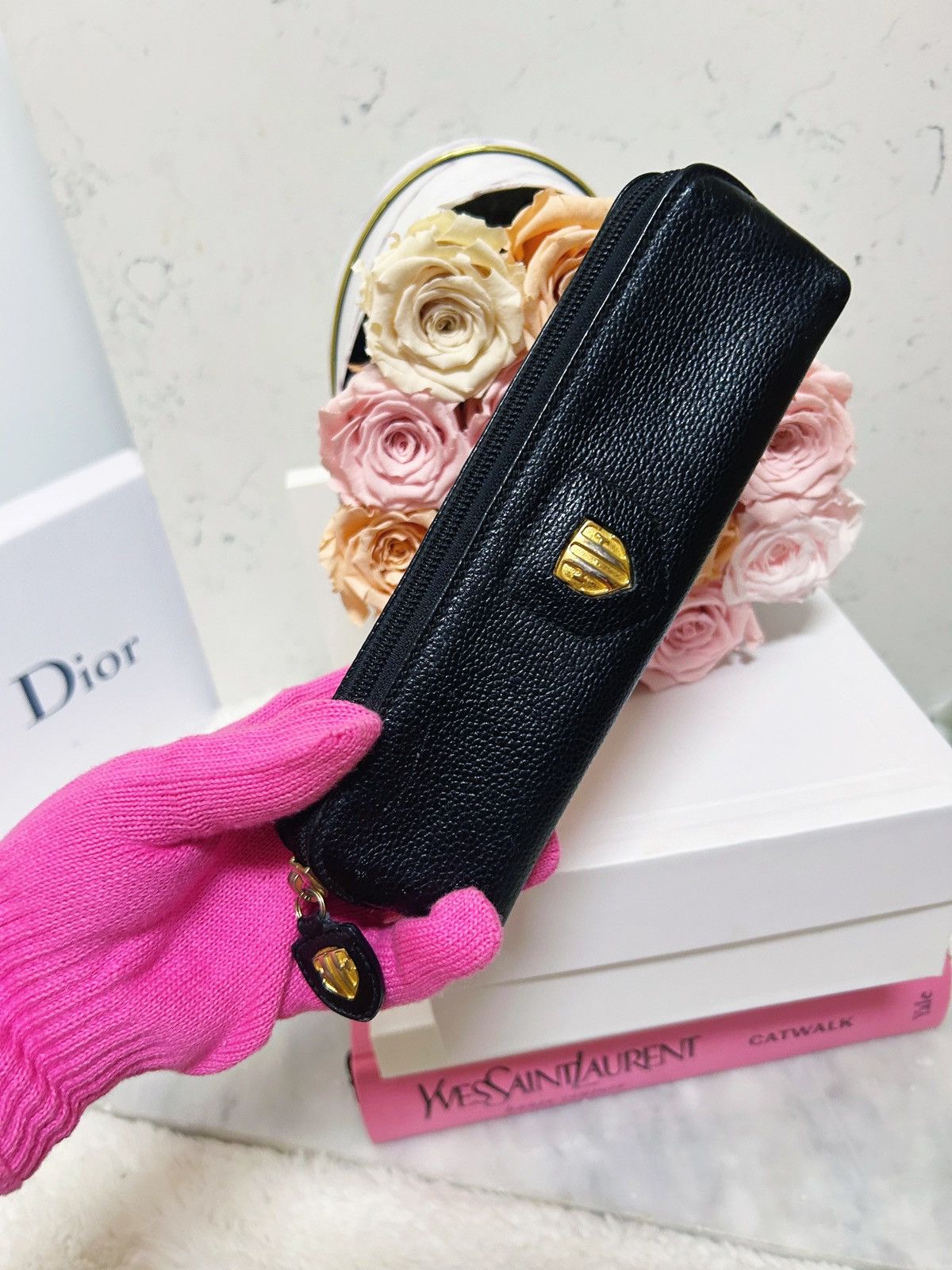 Escada Authentic Escada RARE Vintage Black Cosmetic / Pencil Bag Size ONE SIZE - 12 Thumbnail