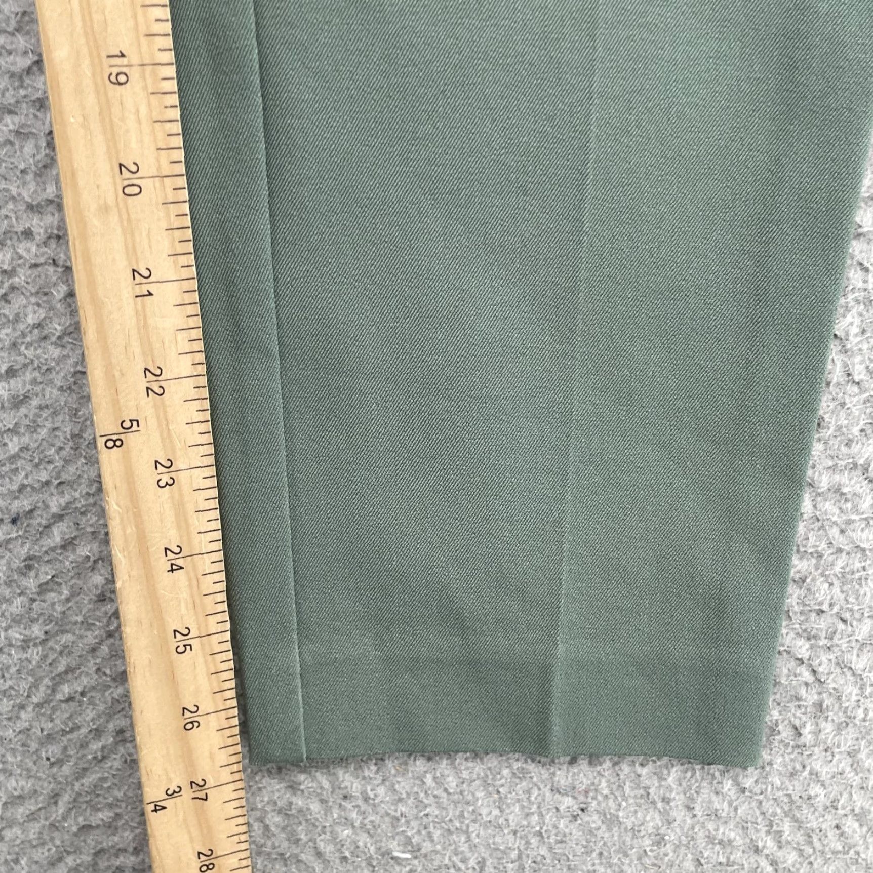 Mossimo Mossimo Ankle Pants Women's 8 Khaki Stretch Corpcore Office Academia Minimalist Green Solid Size 30" / US 8 / IT 44 - 6 Thumbnail
