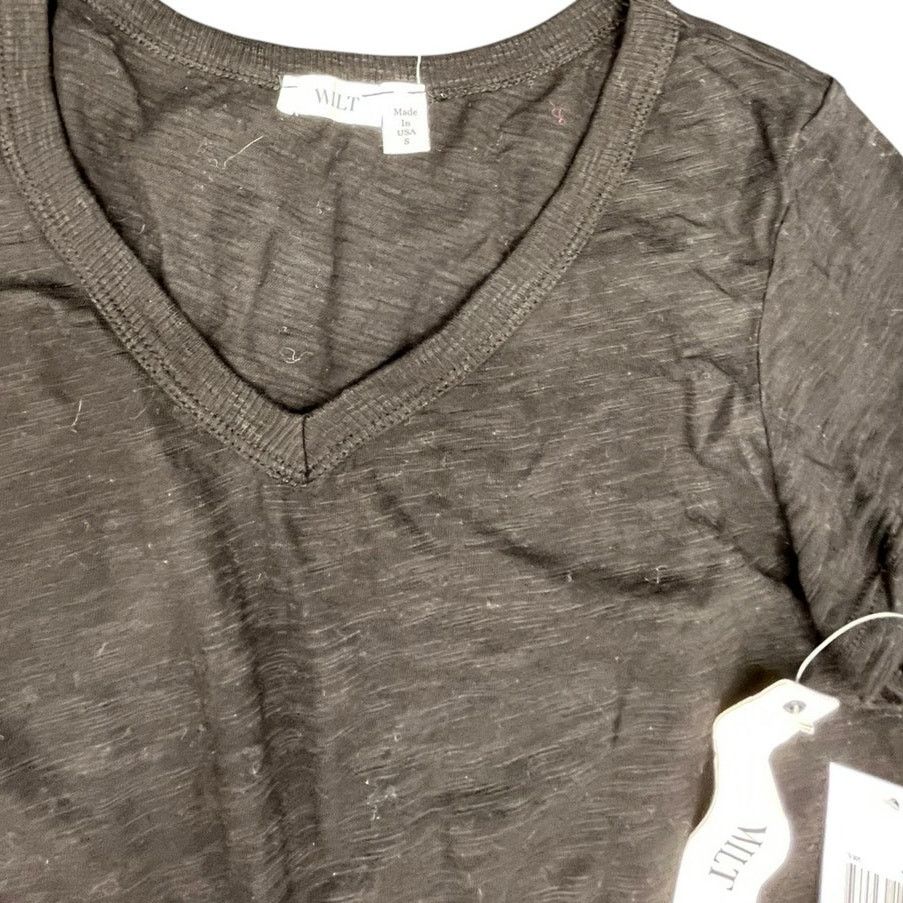 Designer Wilt Tiered-Hem Tee t shirt raw edges size small in Black Size S / US 4 / IT 40 - 4 Thumbnail