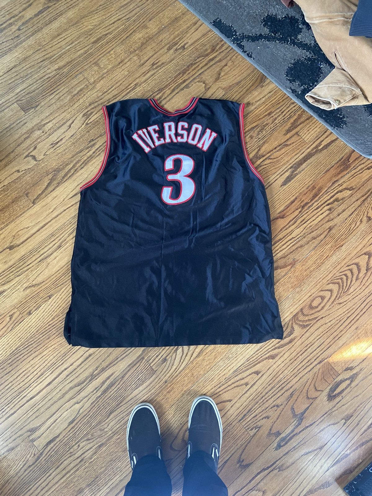 Champion Vintage 76ers iverson champion jersey Size US XXL / EU 58 / 5 - 2 Thumbnail