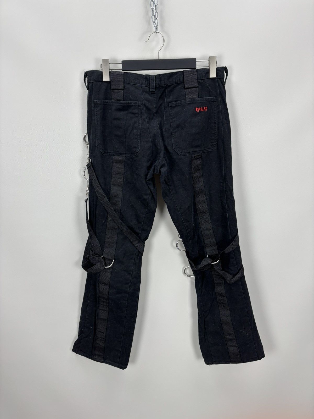 Other Mens gothic punk Y2k Jeans Aderlass Size 34/36 Color Black Size US 34 / EU 50 - 6 Thumbnail