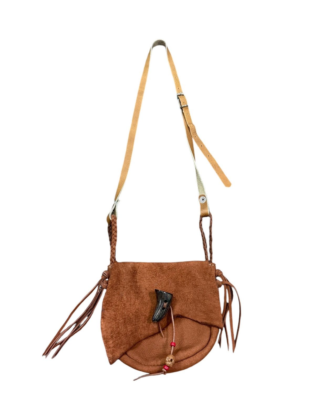 Handmade RARE CUSTOM LEATHER HANDMADE CROSSBODY BAG Size ONE SIZE - 1 Thumbnail