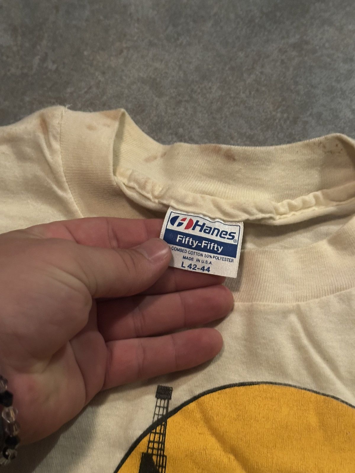 Vintage Vintage Hanes fifty fifty tee Size US L / EU 52-54 / 3 - 3 Thumbnail