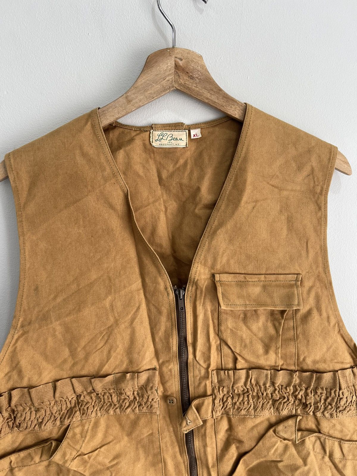 L.L. Bean Vintage 1960s 70s LL Bean Hunting Vest jacket Brown Size US XL / EU 56 / 4 - 5 Thumbnail