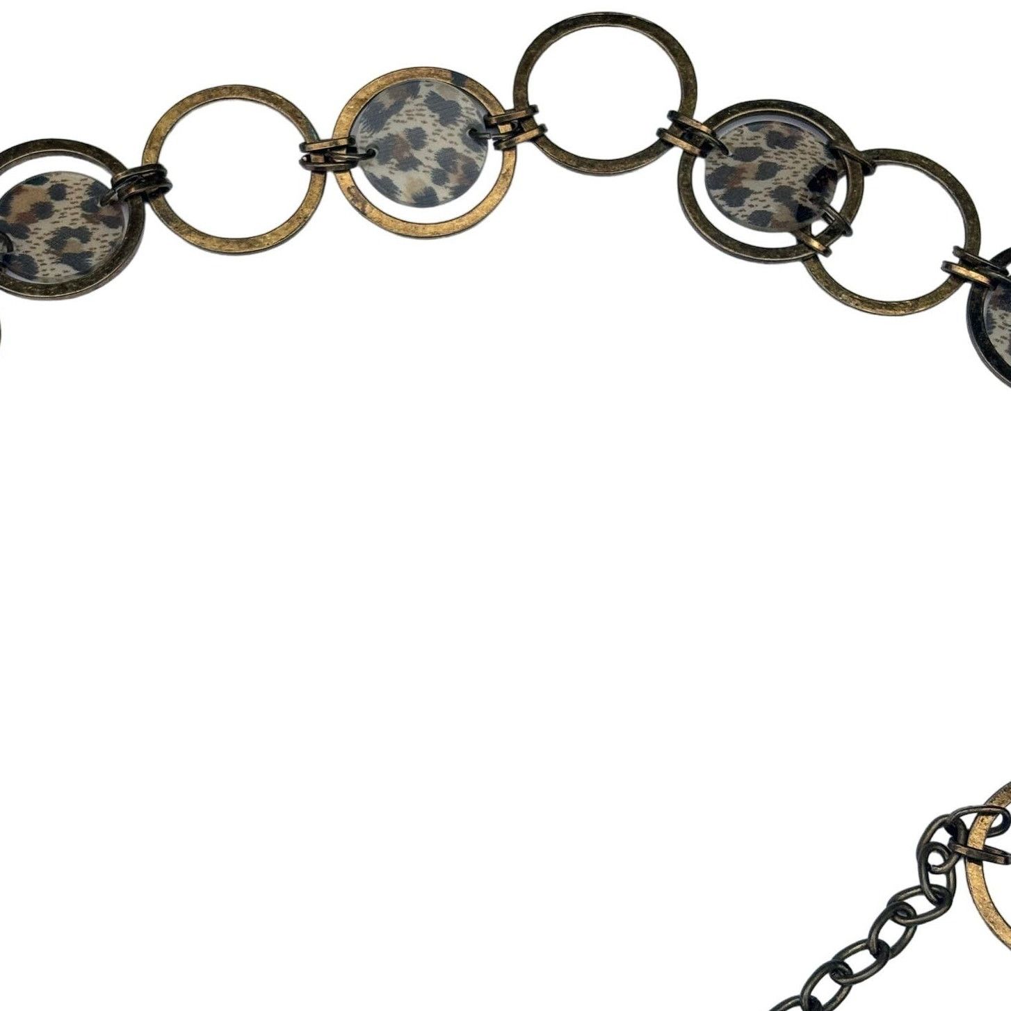 Other Vintage Silver Toned Cheetah Print Chain Belt Size ONE SIZE - 4 Thumbnail