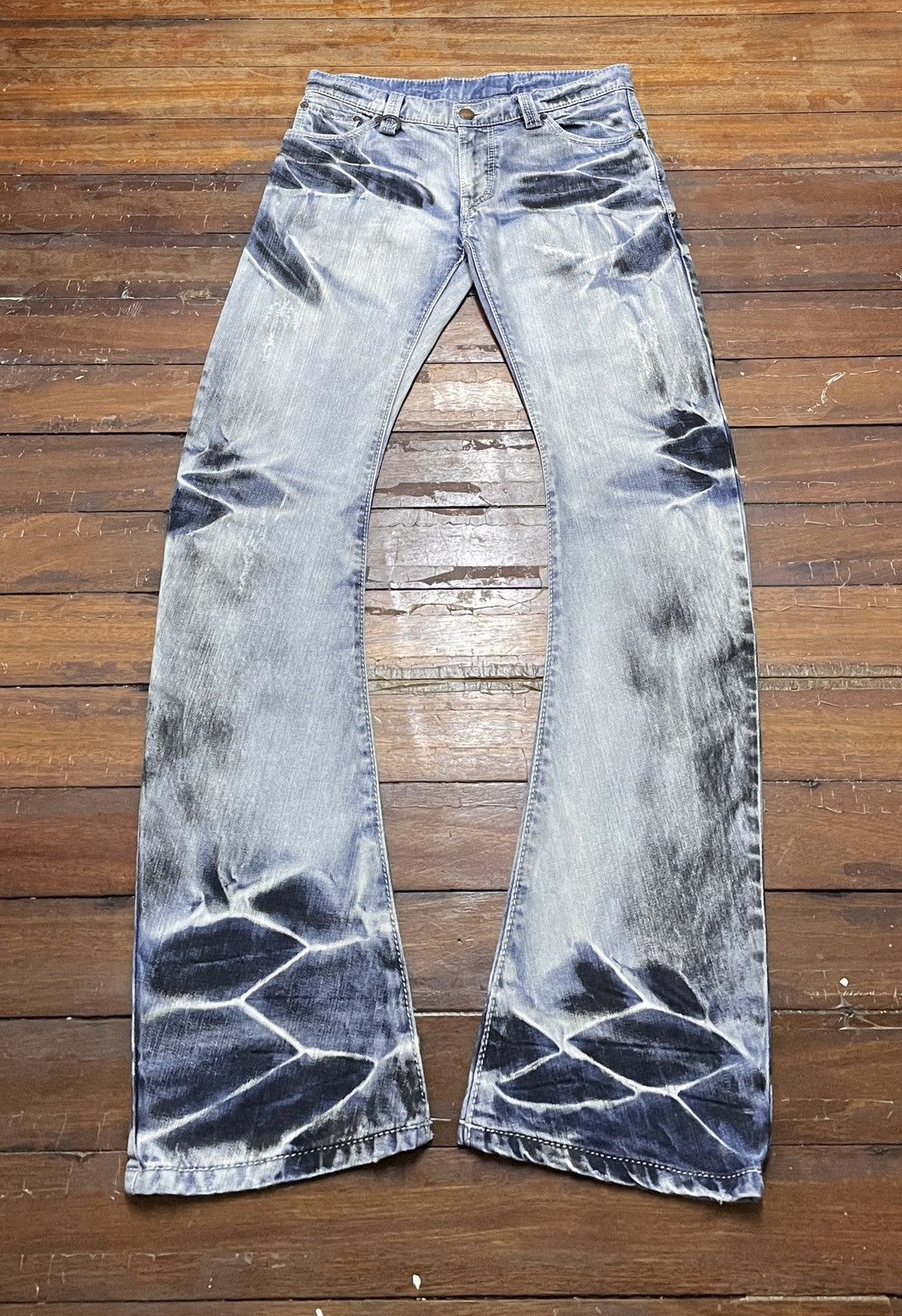 BUFFALO BOBS Rare Vintage Japanese Brand Buffalo Bobs Curve Jeans 2000s Size US 33 - 1 Thumbnail