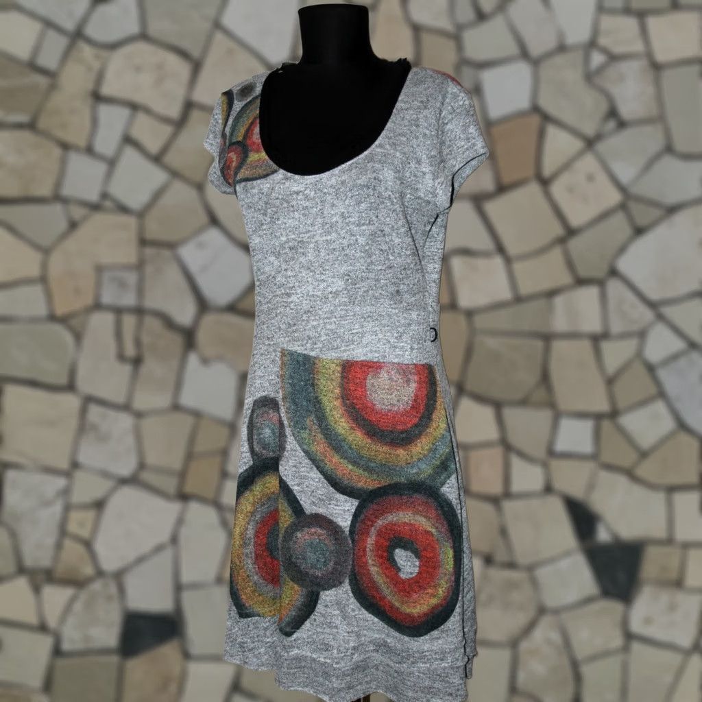 Desigual Desigual Dress Grey Eldoris Robe L 57V20W0 Size Size L / US 10 / IT 46 - 1 Thumbnail