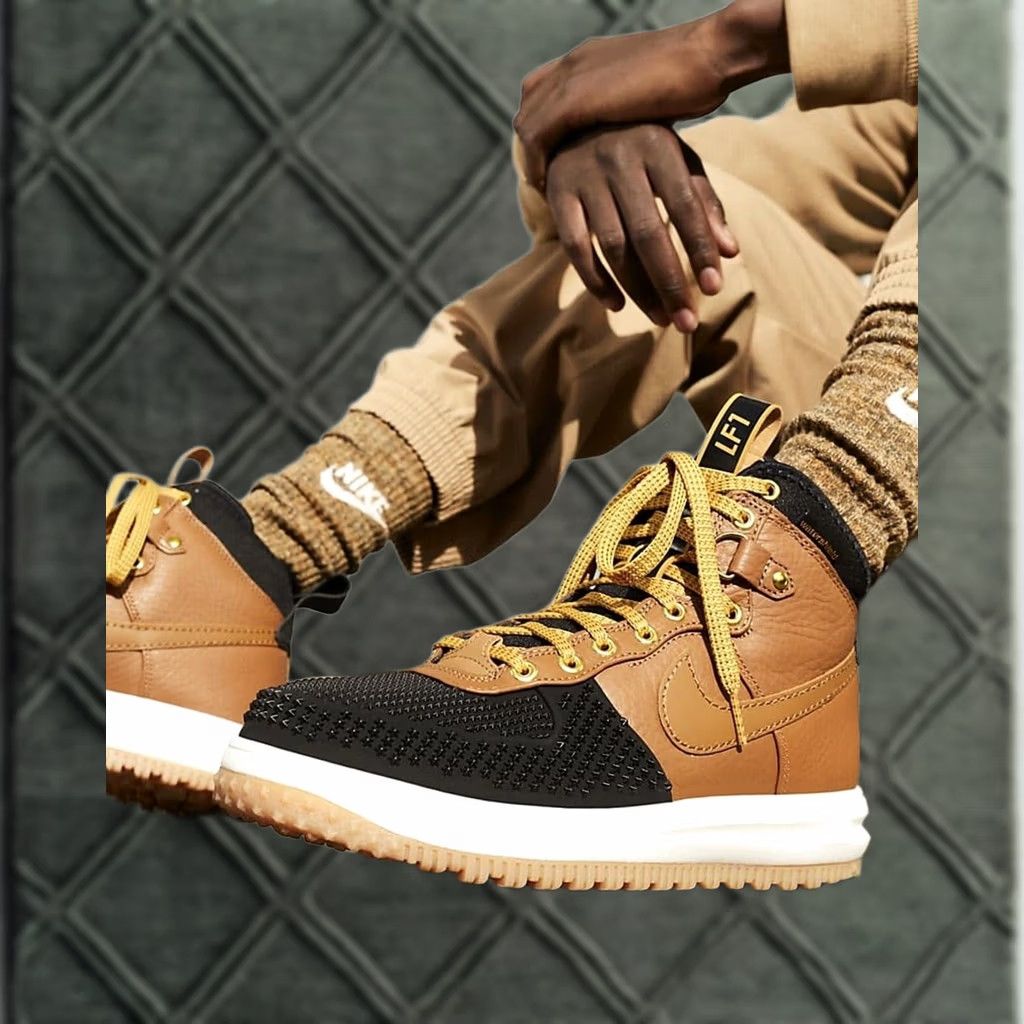 Nike Nike Lunar Force 1 High Duck Boots Brown WATERPROOF Winter 9 MENS Boots Size US 9 / EU 42 - 1 Thumbnail