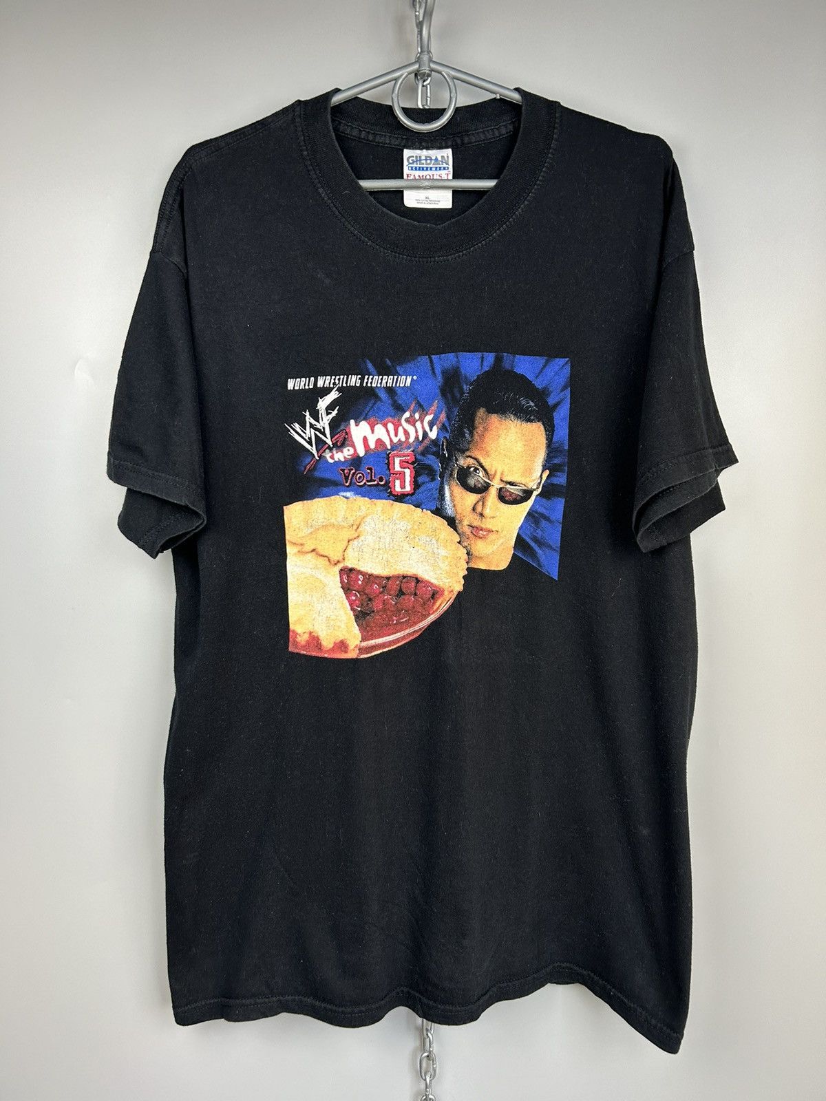 Vintage Rare WWF The Music Vol The Rock Tee