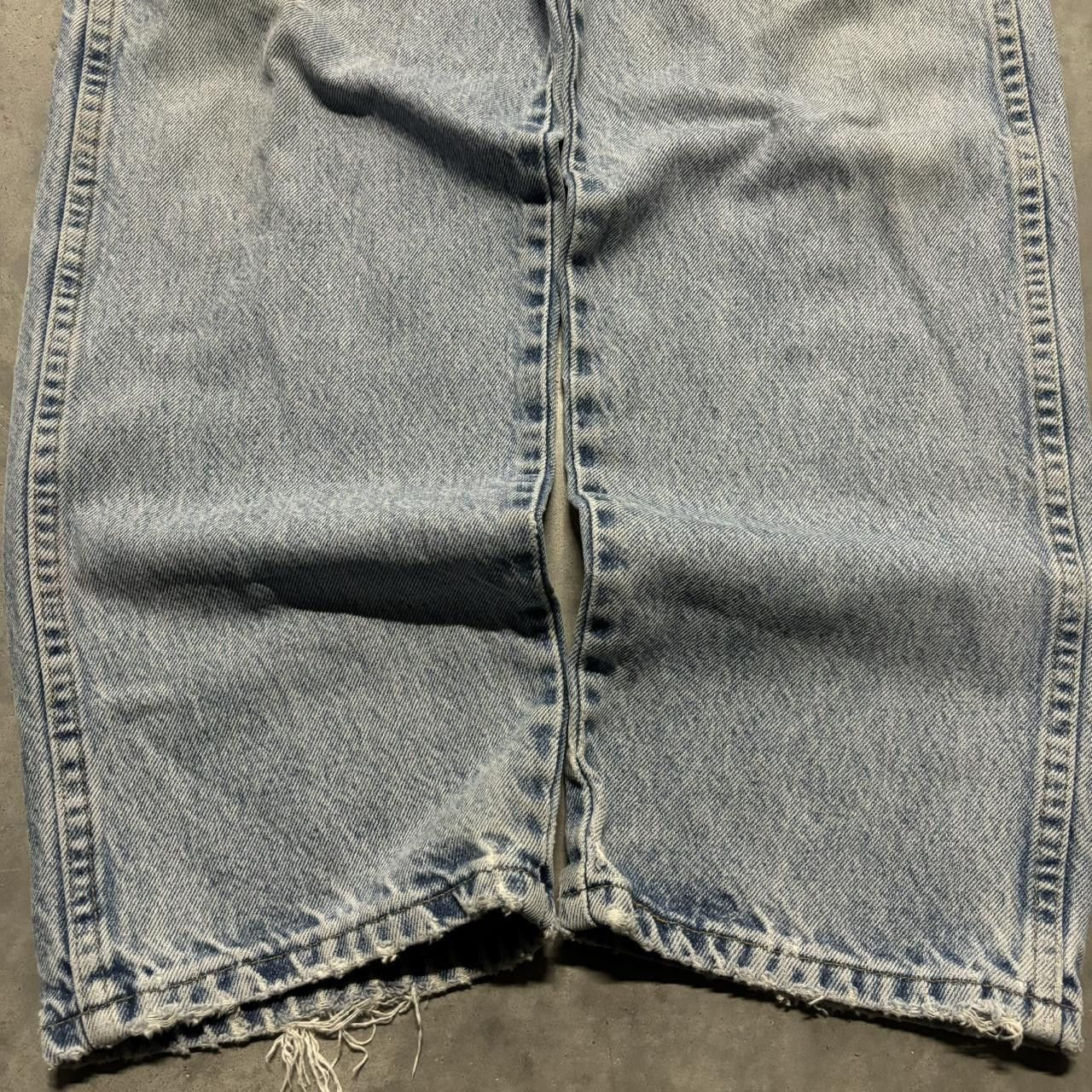 Japanese Brand × Vintage Crazy Vintage 90s Light Wash Distressed Essential Denim Jeans! Size US 35 - 6 Thumbnail