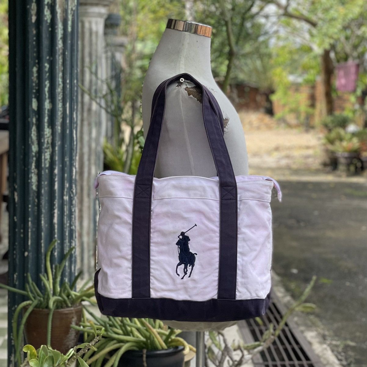 Polo Ralph Lauren Polo Ralph Lauren Embroidery Signature Tote Bag Size ONE SIZE - 1 Thumbnail
