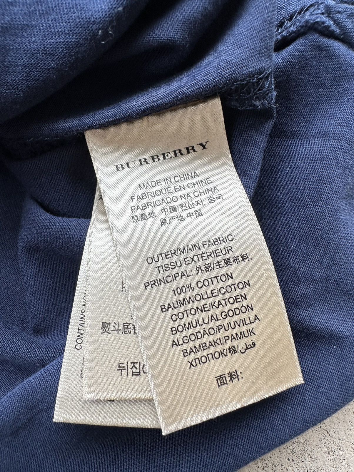 Burberry Burberry Brit Polo Shirt Size Medium Navy Nova Check Size US S / EU 44-46 / 1 - 7 Thumbnail