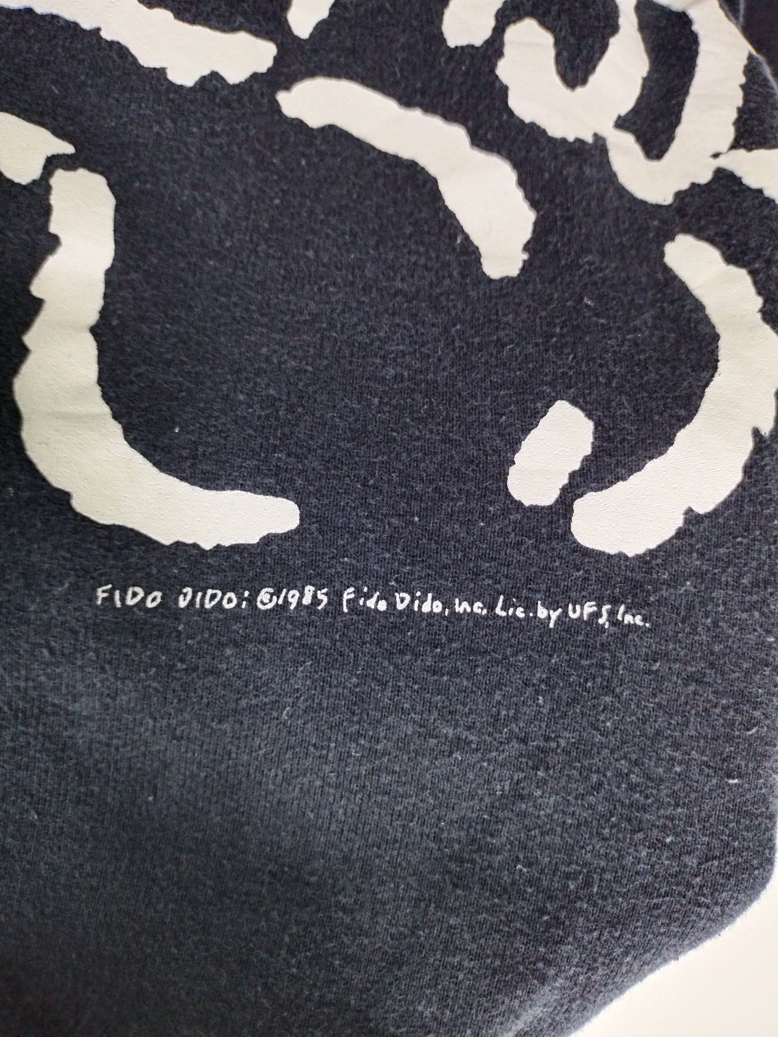 Vintage Vintage 80's Hey! Fido Dido 1985 by UFS Big Logo Sweatshirt Size US L / EU 52-54 / 3 - 7 Thumbnail