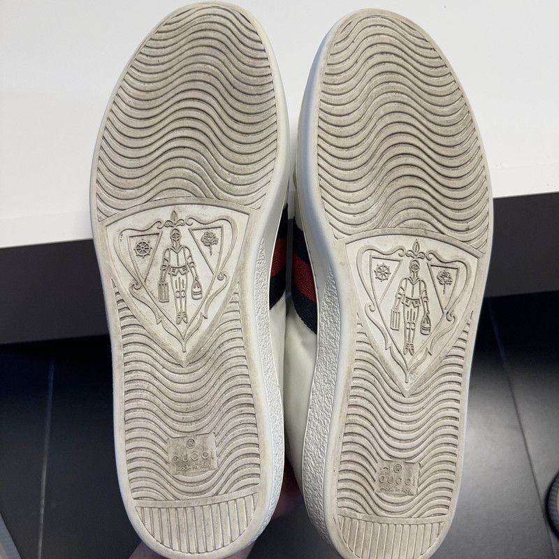 Gucci Gucci Ace Series High-Top Sneakers in White - Size US 10.5 / EU 43-44 - 4 Thumbnail