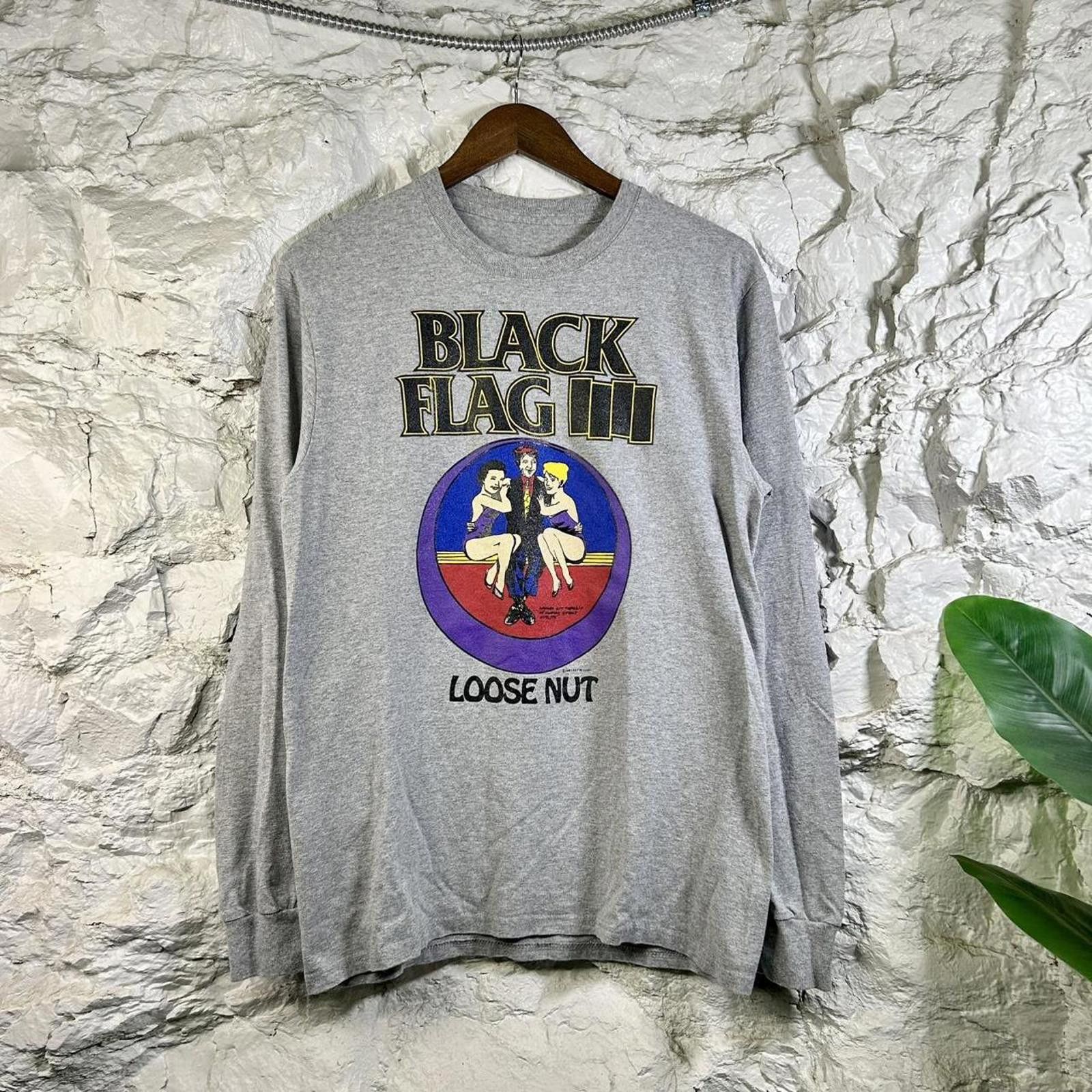 Other Black Flag Loose Nut 1985 Tour Long Sleeve Tee Size Medium Size US M / EU 48-50 / 2 - 2 Thumbnail