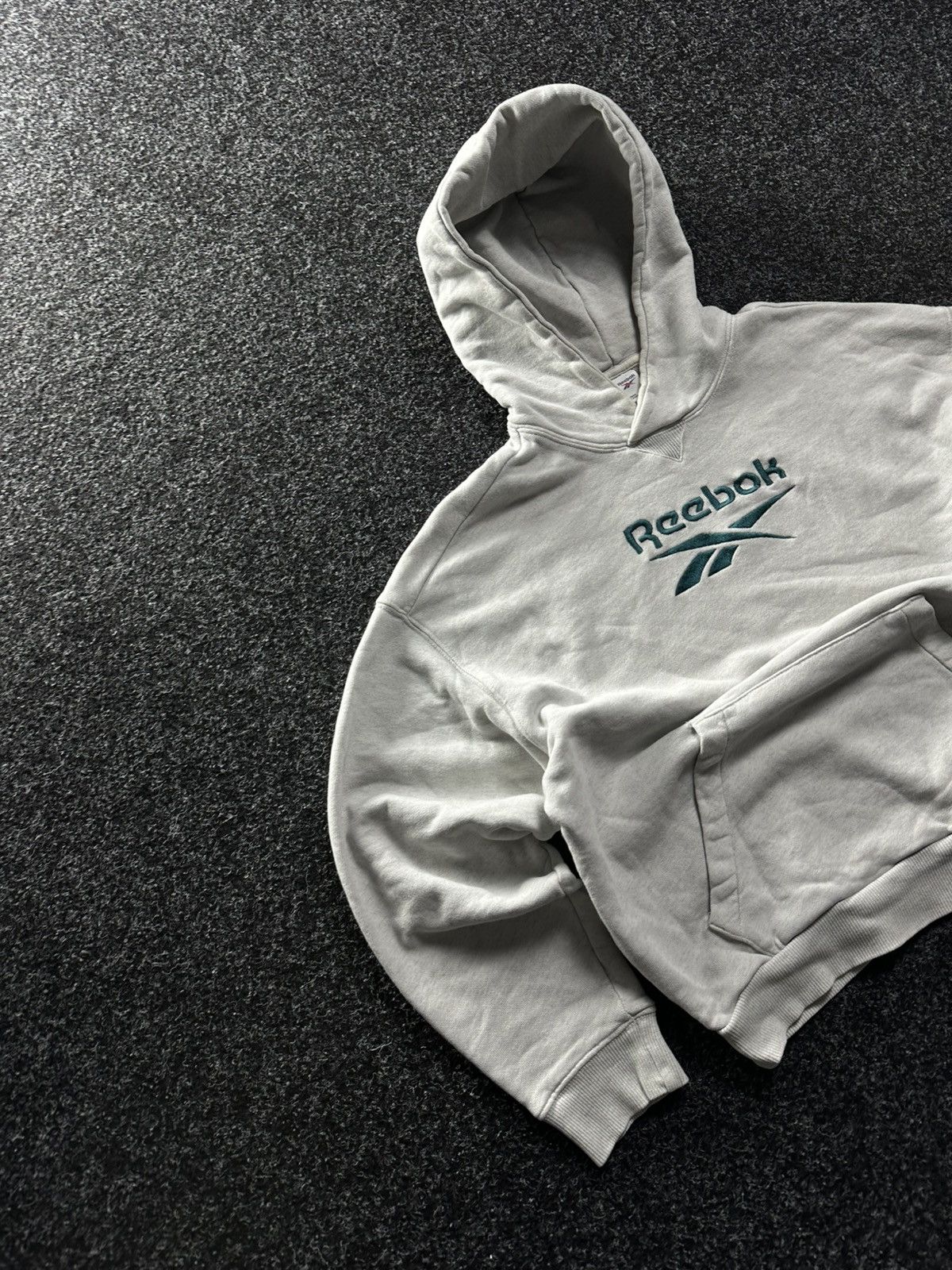 Reebok × Vintage 🚨 VINTAGE BOXY REBOOK HOODIE RARE Y2k BIG LOGO Size US S / EU 44-46 / 1 - 2 Thumbnail