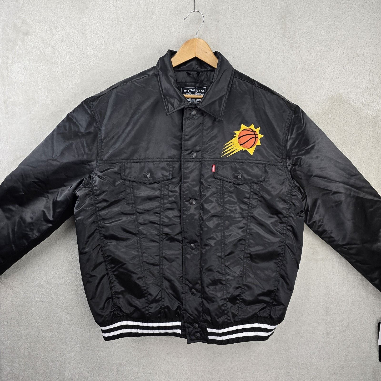 Starter Starter x Levi's Phoenix Suns Jacket Mens XL Trucker Satin Size US XL / EU 56 / 4 - 2 Thumbnail