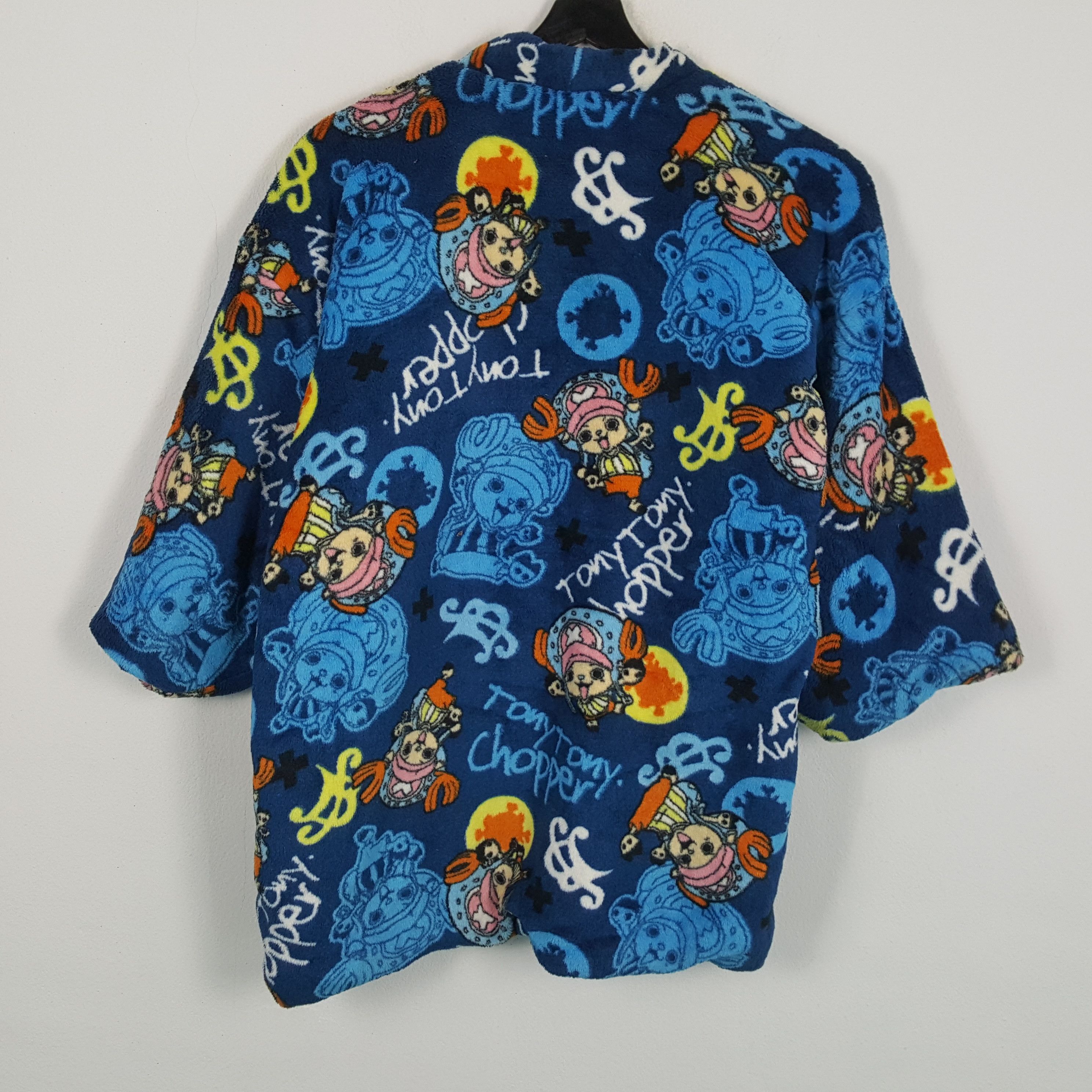 One Piece × Vintage ONE PIECE Japanese Anime Cartoon Kimono Jacket Size US L / EU 52-54 / 3 - 3 Thumbnail