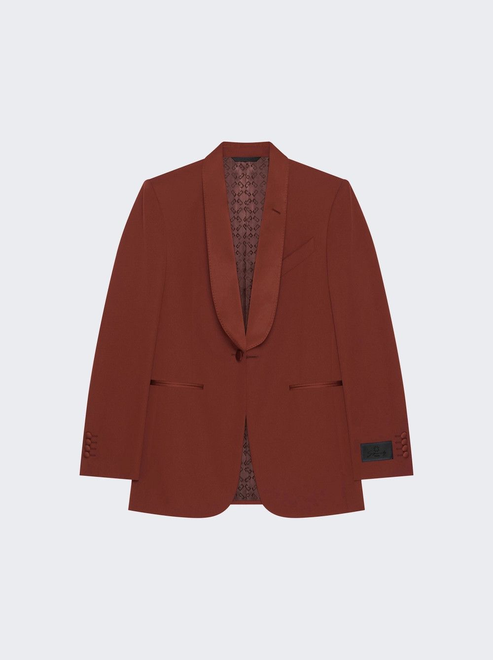 Givenchy o1mle0426 SB Shawl Jacket in Dark Rust Size US M / EU 48-50 / 2 - 1 Thumbnail