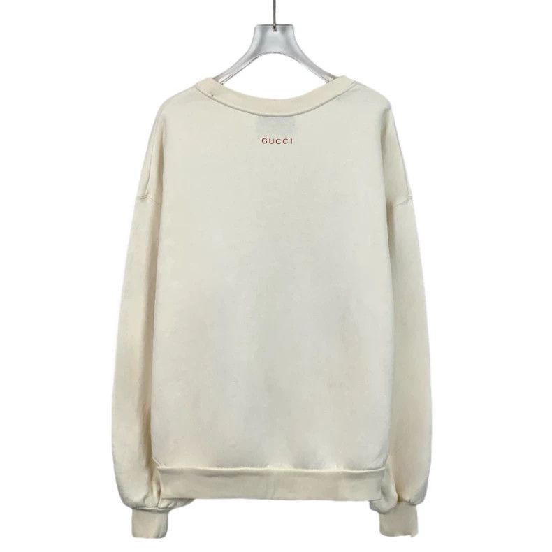 Gucci Gucci Beige cat letter sequin cotton round-neck long-sleeve Size US S / EU 44-46 / 1 - 2 Thumbnail